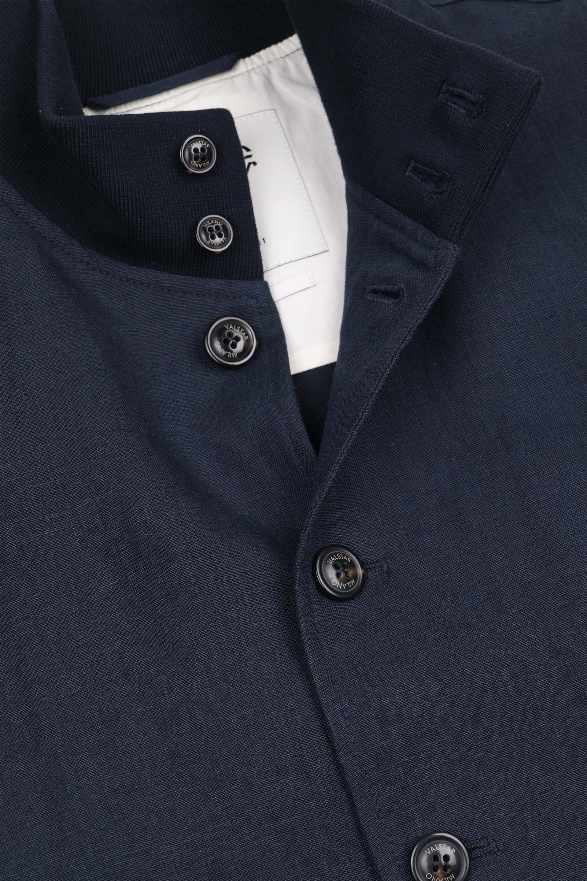 Giubbotto Valstarino in lino, sfoderato - Blu notte