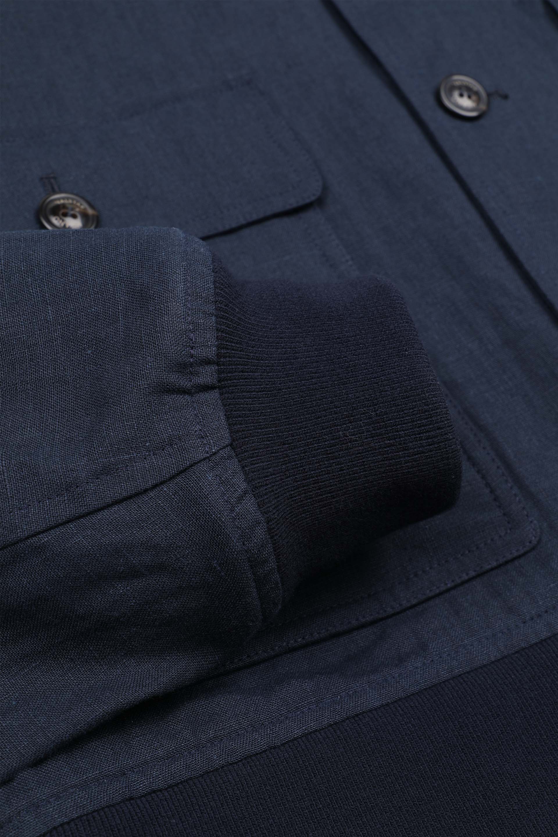 Giubbotto Valstarino in lino, sfoderato - Blu notte