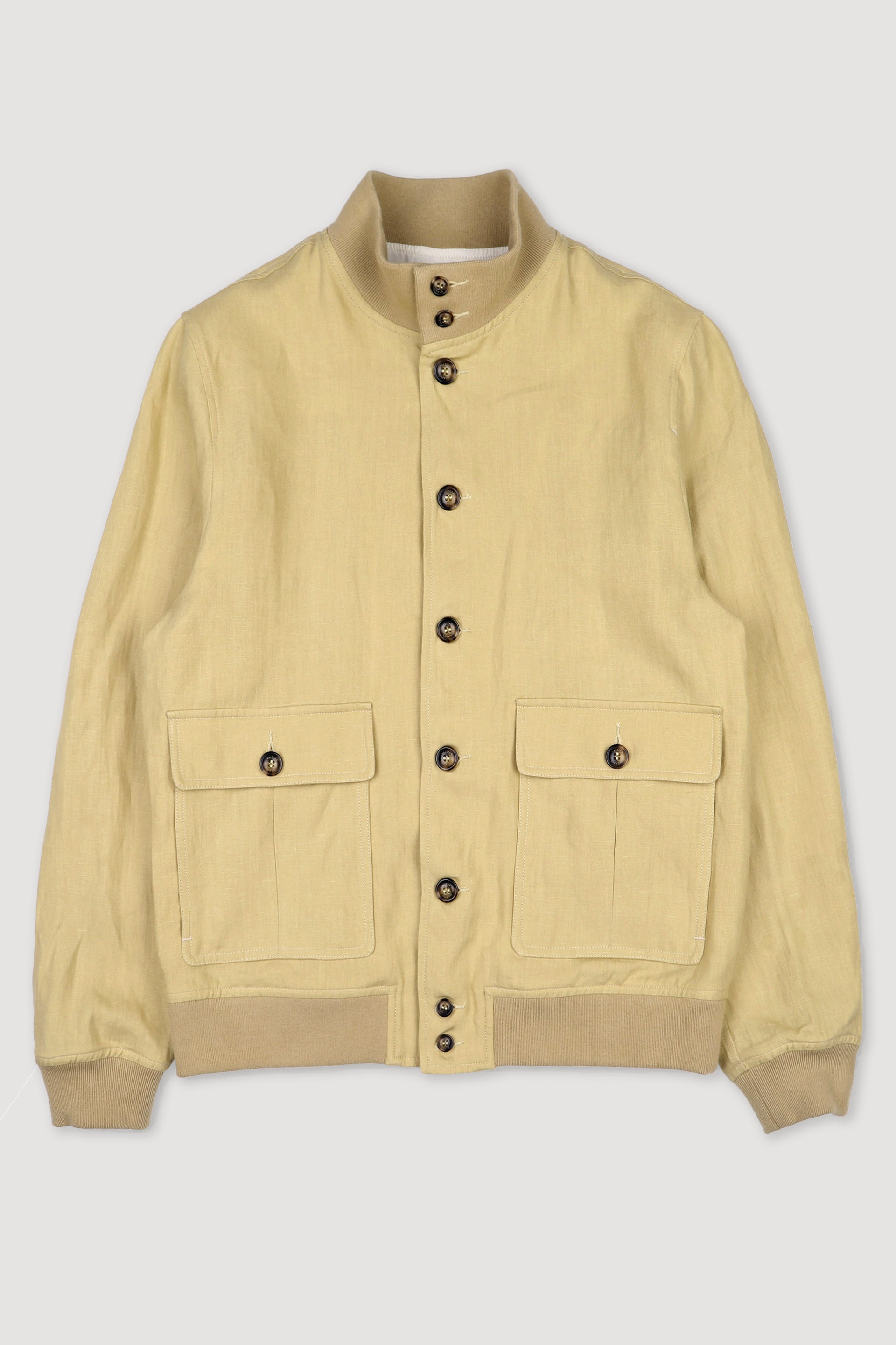 Giubbotto Valstarino in lino, sfoderato. Giallo - Propoli