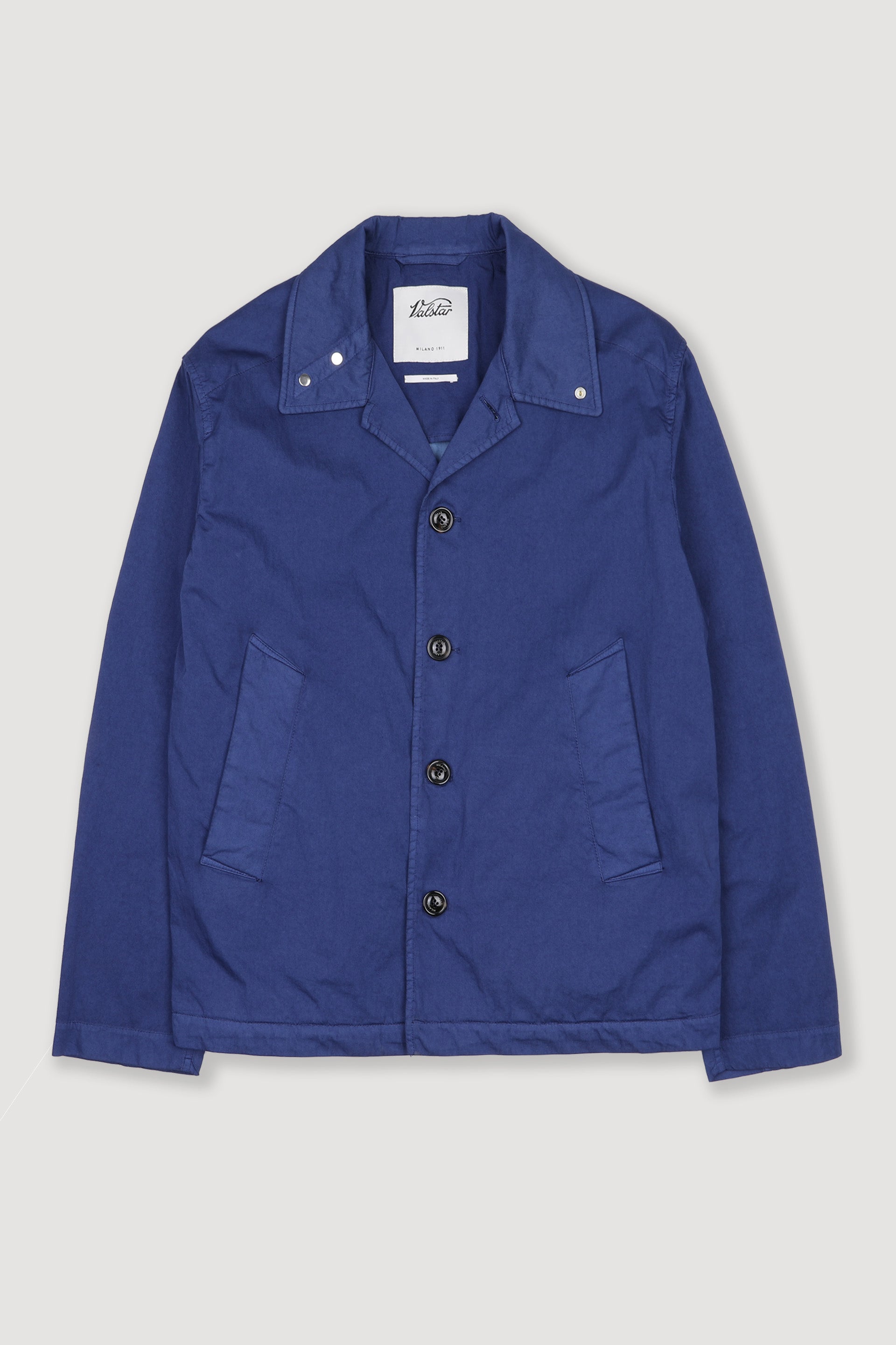 Coach jacket Ted in cotone-nylon, sfoderata. Blu - Nautico