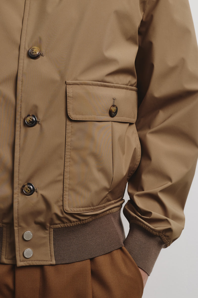 Valstarino Tascabile in microfibra 3 layer waterproof. Marrone - Avana