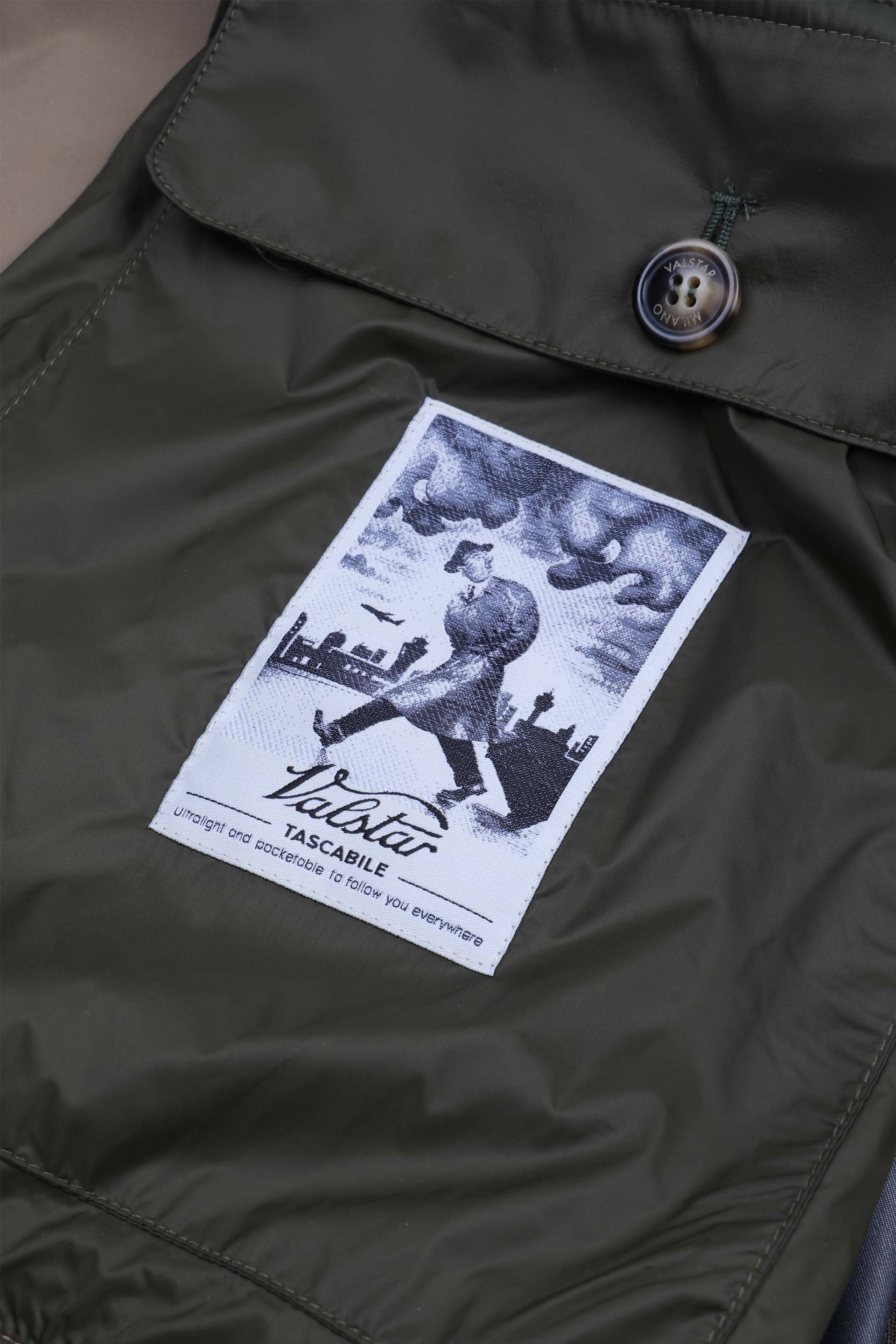 Valstarino Tascabile in microfibra 3 layer waterproof. Marrone - Avana