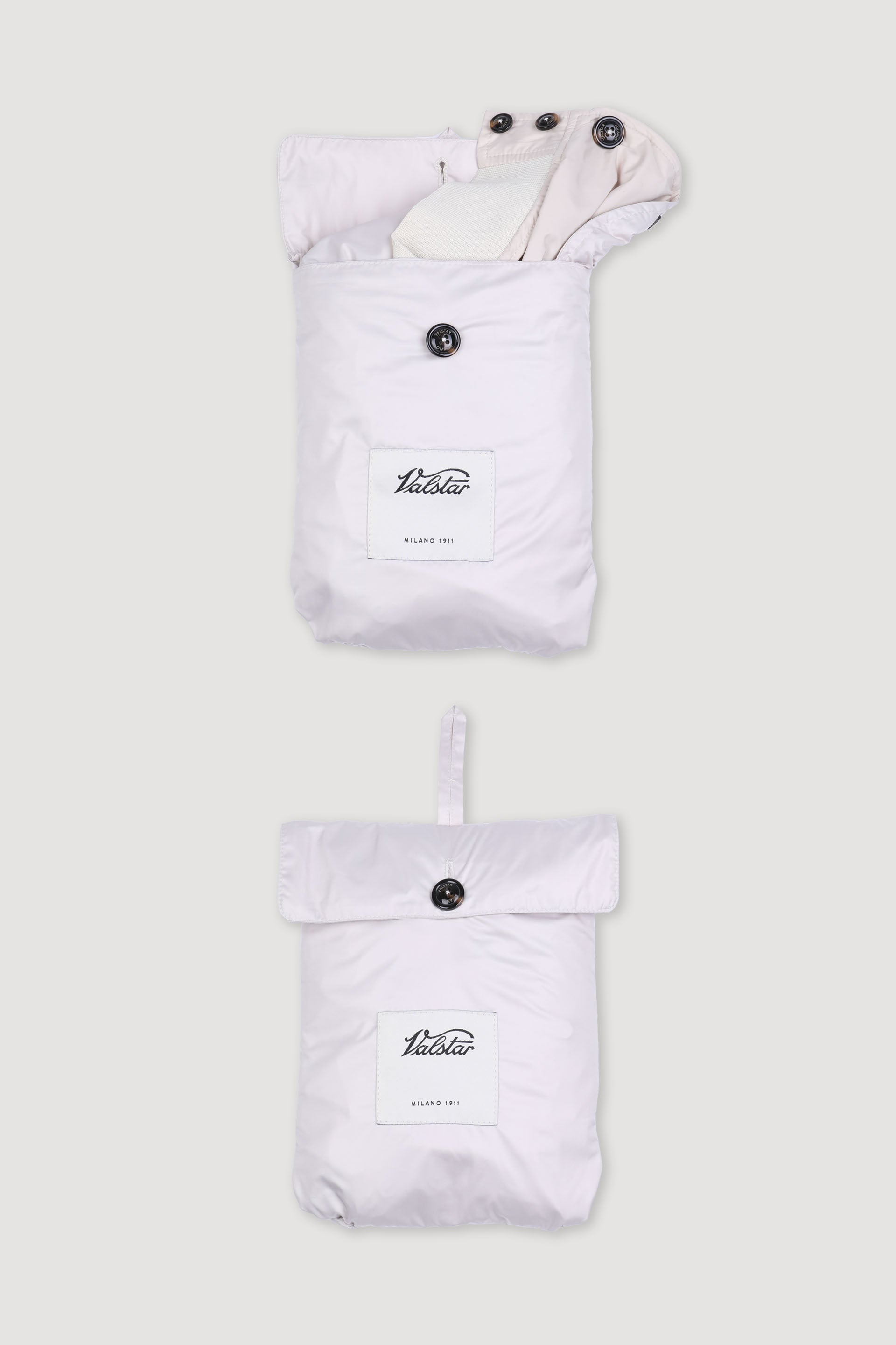 GIUBBOTTO VALSTARINO TASCABILE, FODERATO, TESSUTO OPACO WR ULTRALEGGERO - Ivory