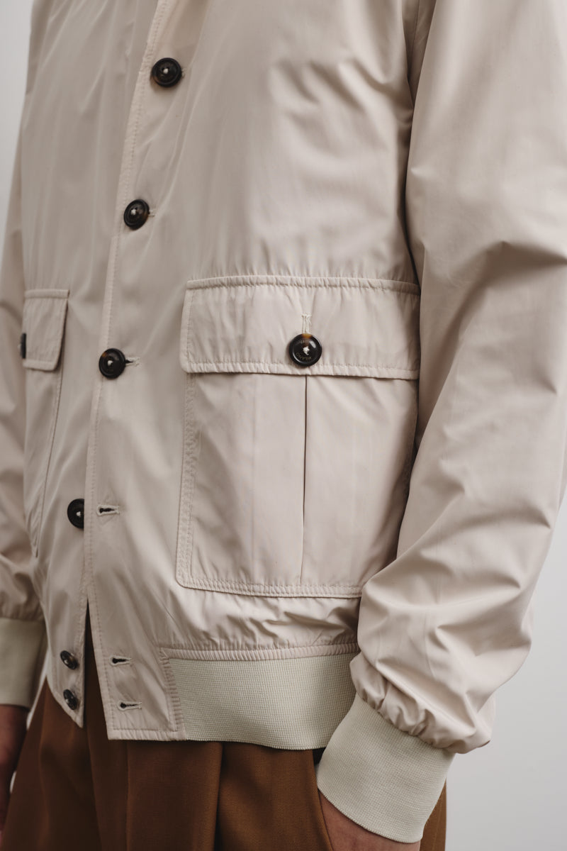 GIUBBOTTO VALSTARINO TASCABILE, FODERATO, TESSUTO OPACO WR ULTRALEGGERO - Ivory