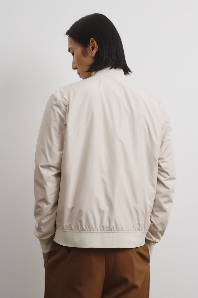 GIUBBOTTO VALSTARINO TASCABILE, FODERATO, TESSUTO OPACO WR ULTRALEGGERO - Ivory