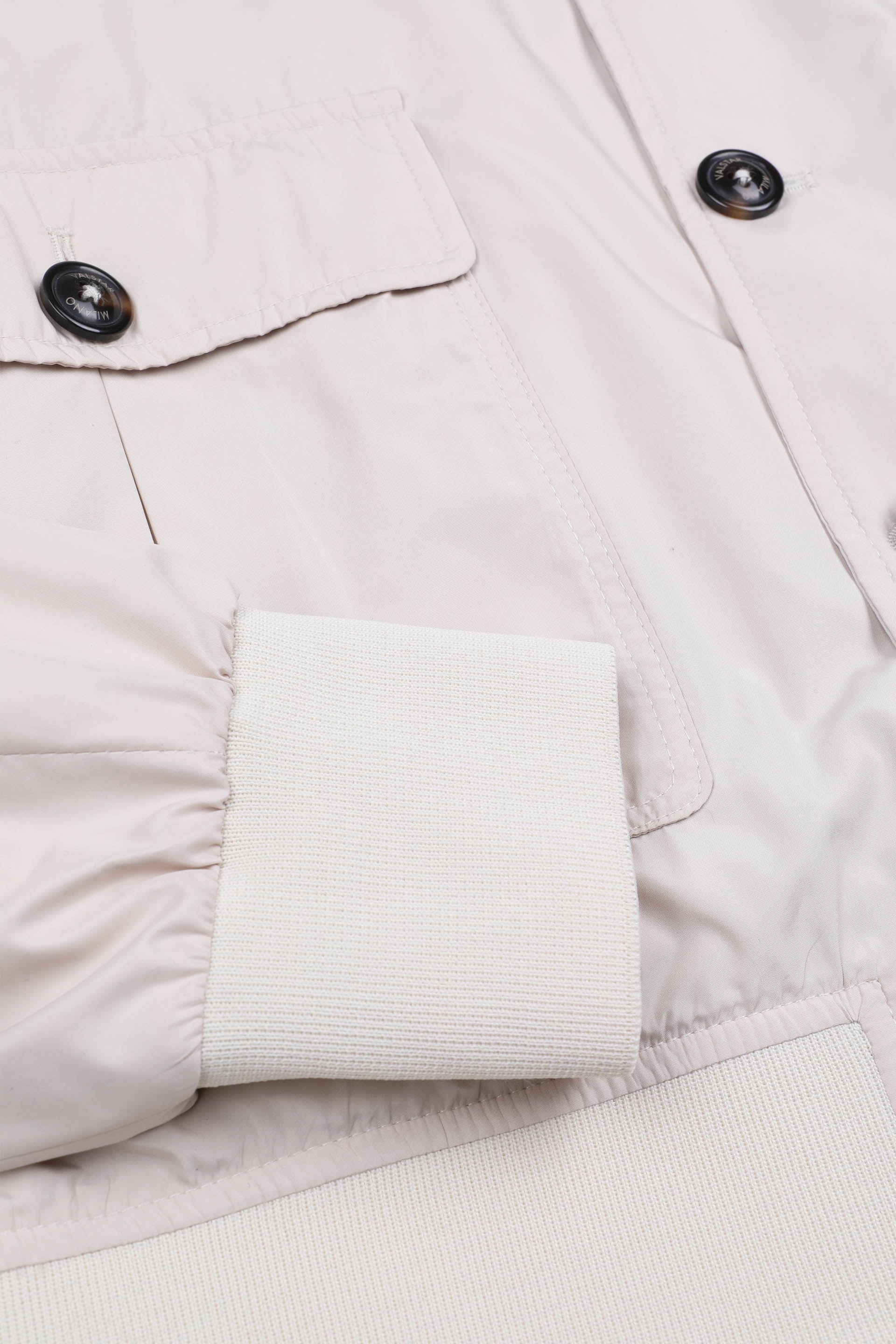 GIUBBOTTO VALSTARINO TASCABILE, FODERATO, TESSUTO OPACO WR ULTRALEGGERO - Ivory