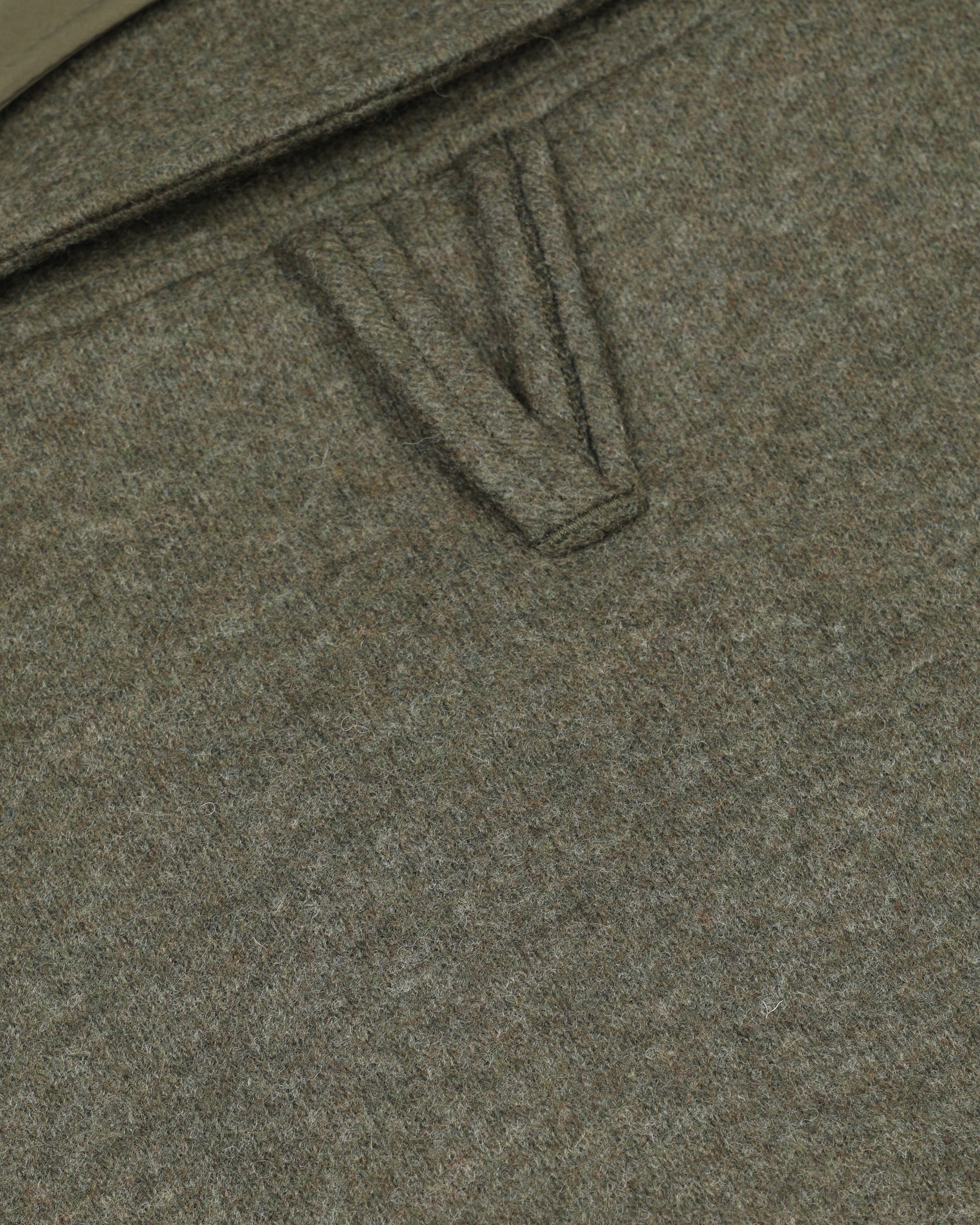 Field jacket Demetry in panno/jersey in misto lana con gilet interno trapuntato staccabile. Verde - Military green