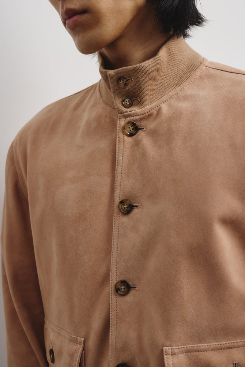 GIUBBOTTO VALSTARINO, SFODERATO, SUEDE - Biscotto