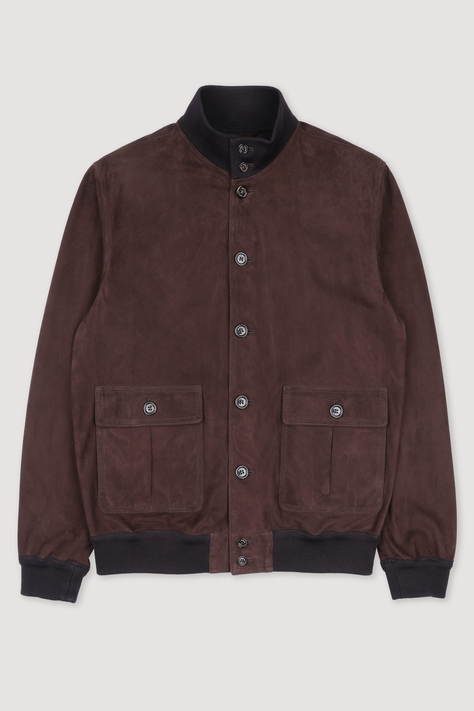 GIUBBOTTO VALSTARINO, SFODERATO, SUEDE - Coffee