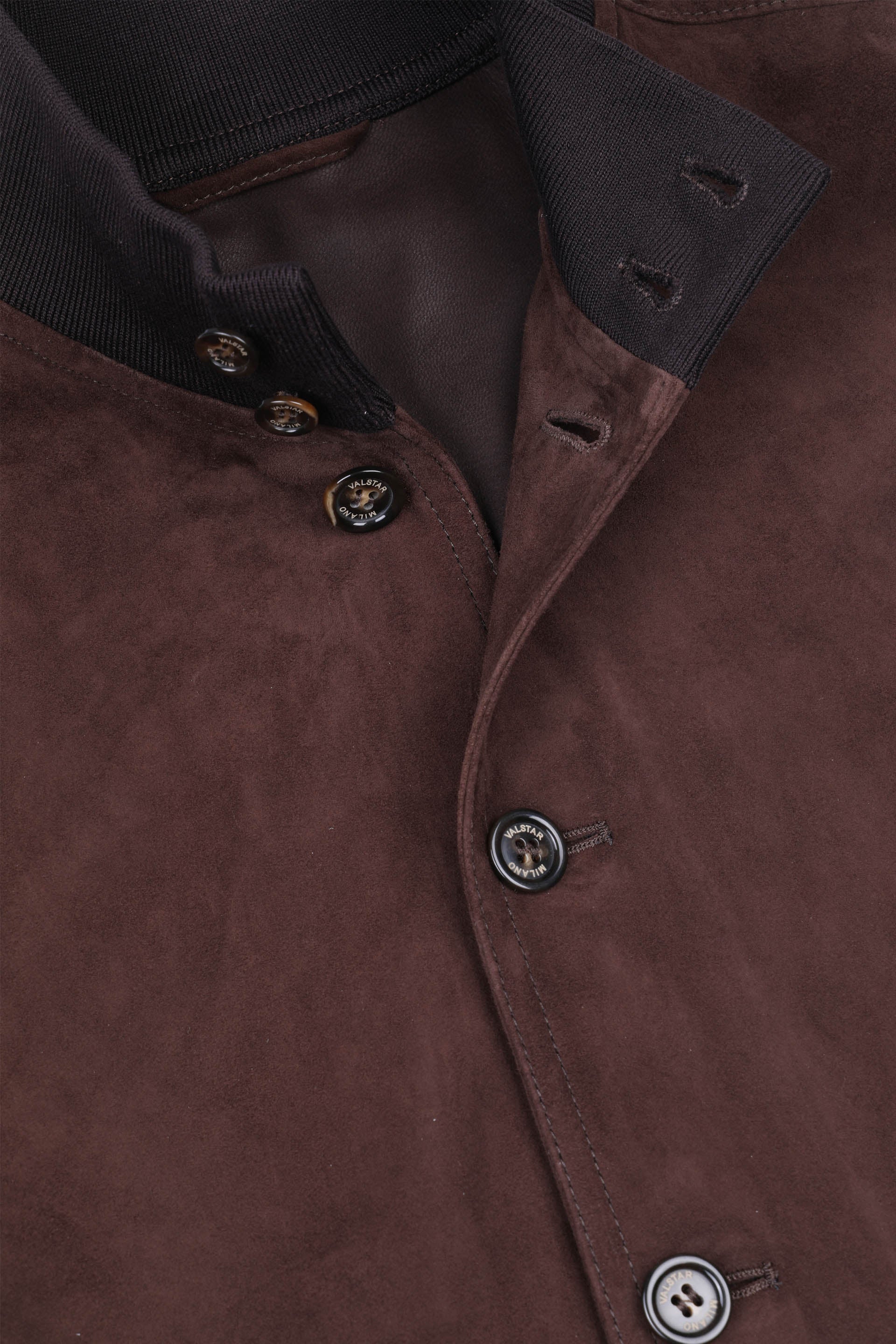 GIUBBOTTO VALSTARINO, SFODERATO, SUEDE - Coffee