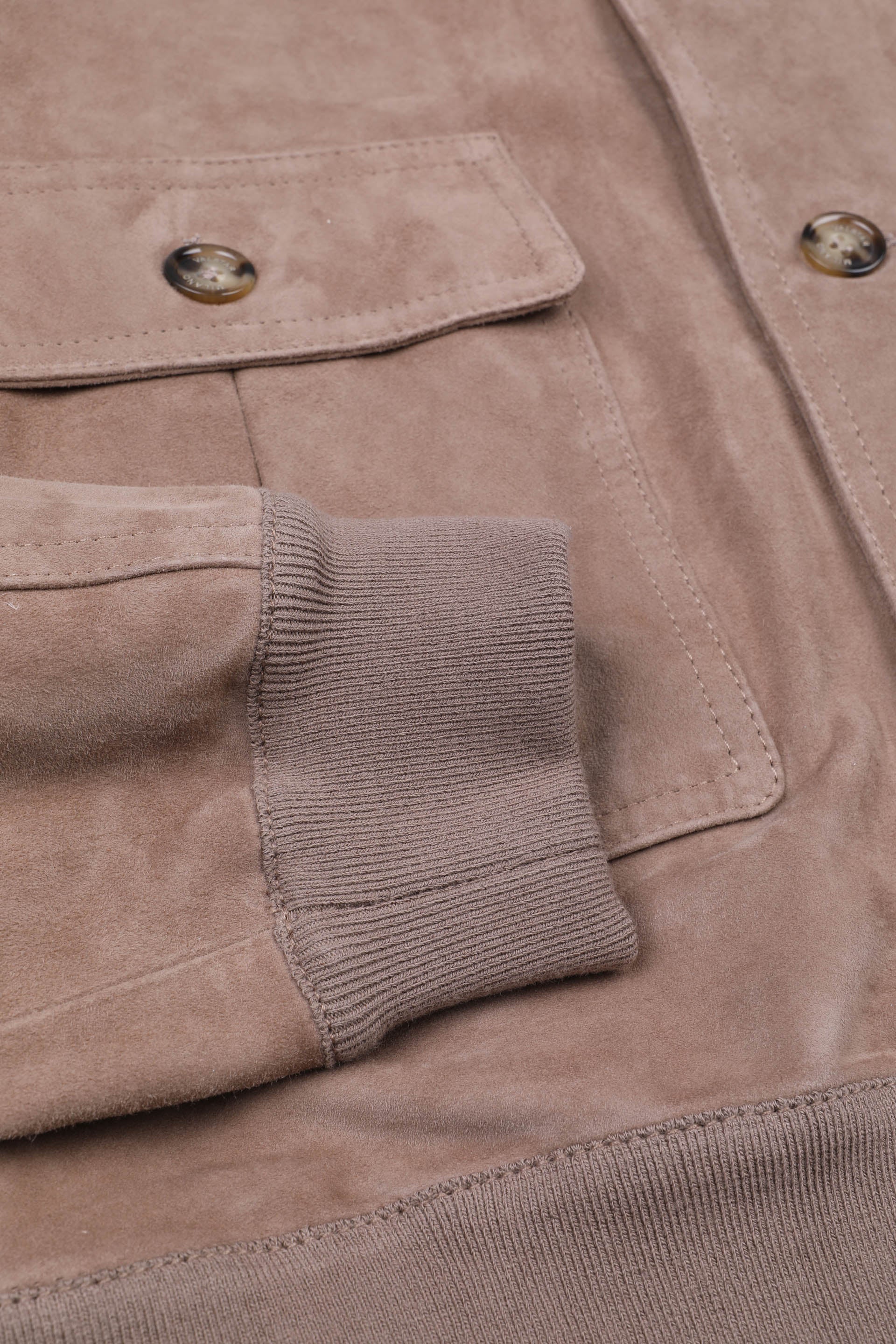 GIUBBOTTO VALSTARINO, SFODERATO, SUEDE - Grege