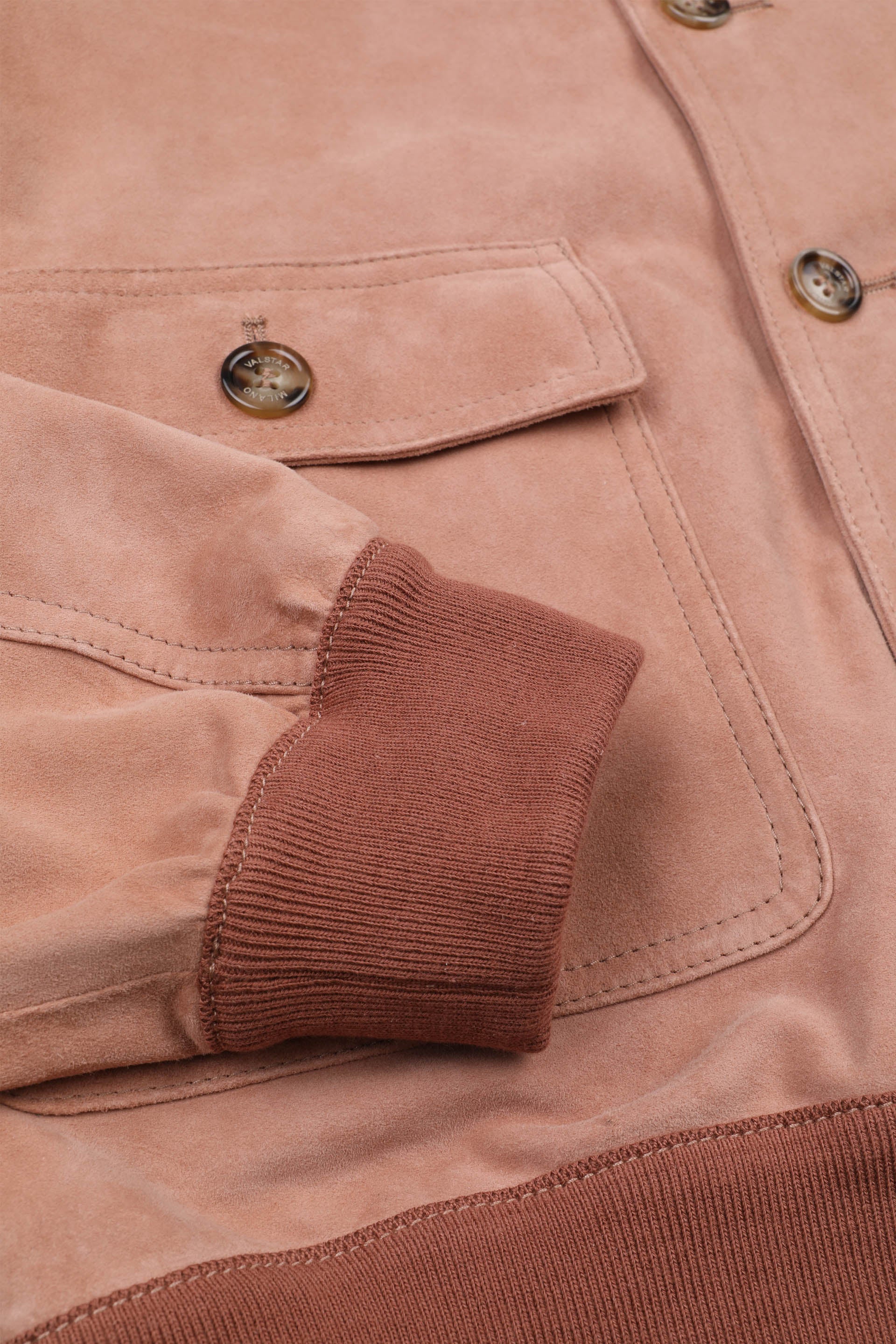 GIUBBOTTO VALSTARINO, SFODERATO, SUEDE - Wild flower