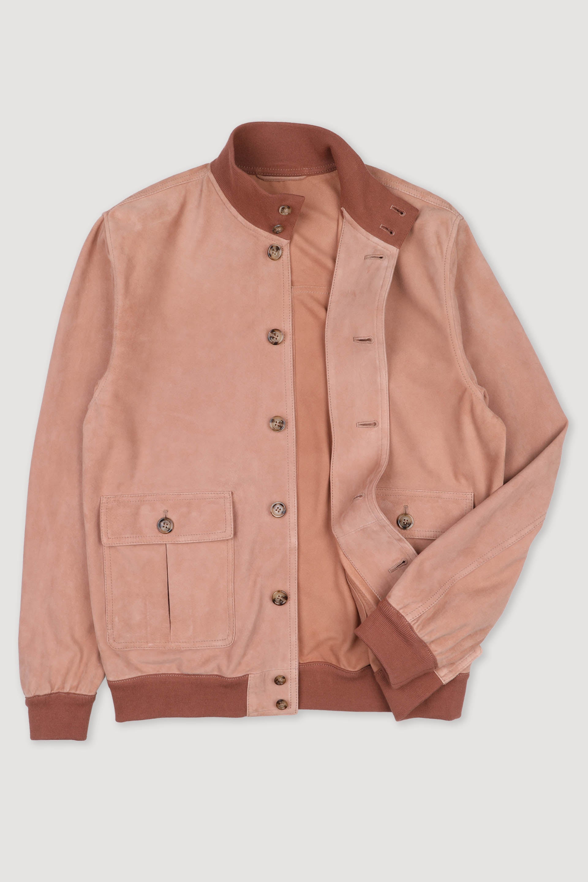 GIUBBOTTO VALSTARINO, SFODERATO, SUEDE - Wild flower