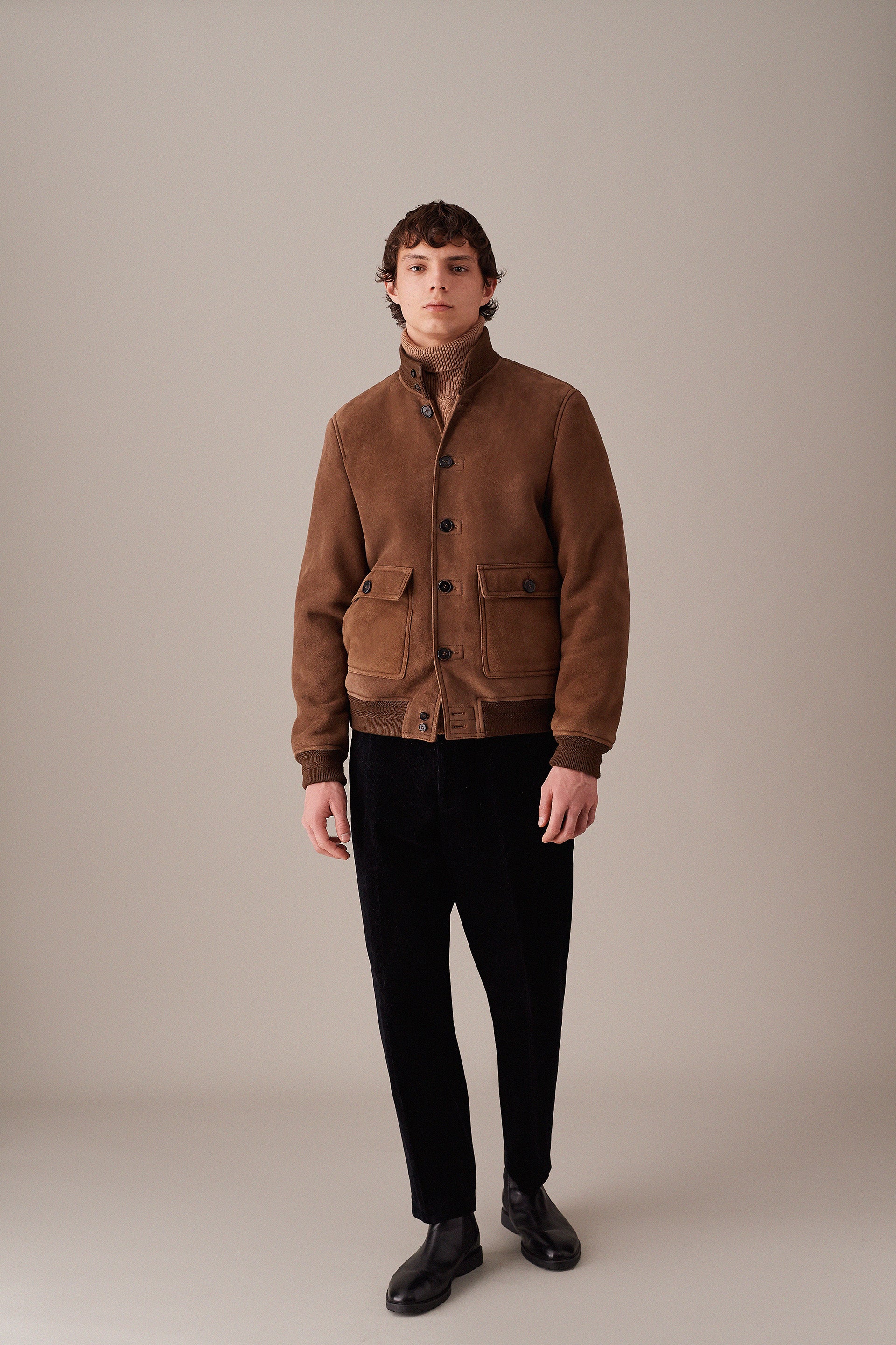 GIUBBOTTO VALSTARINO IN MONTONE - Miele/ panna