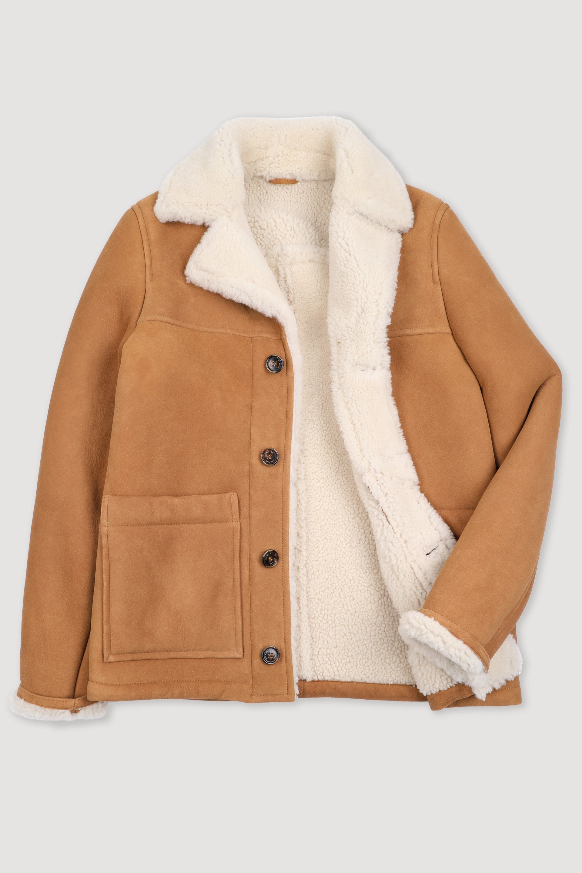 CHORE JACKET, SOFT SUEDE - Sandal/cream