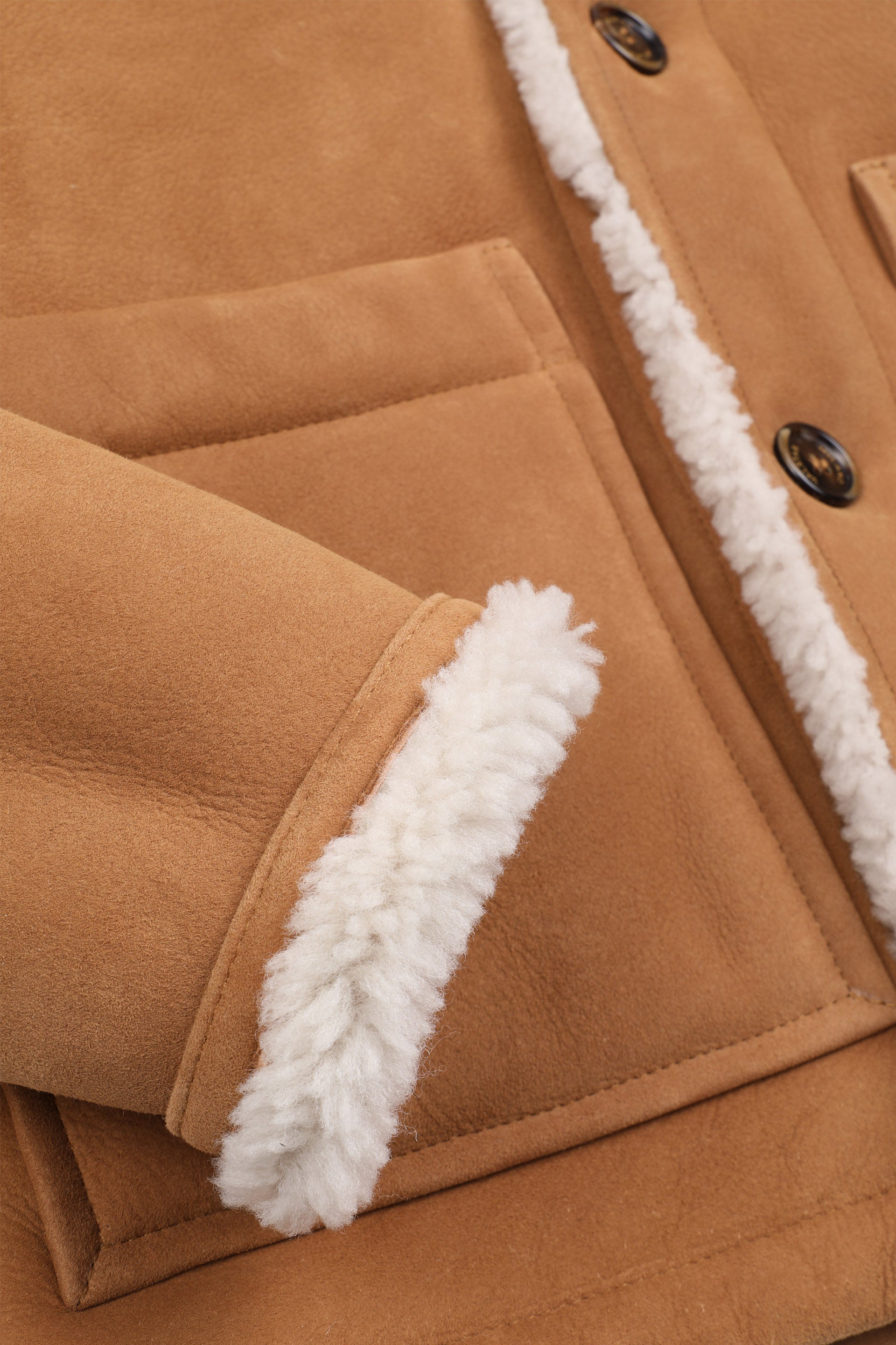 CHORE JACKET, SOFT SUEDE - Sandal/cream