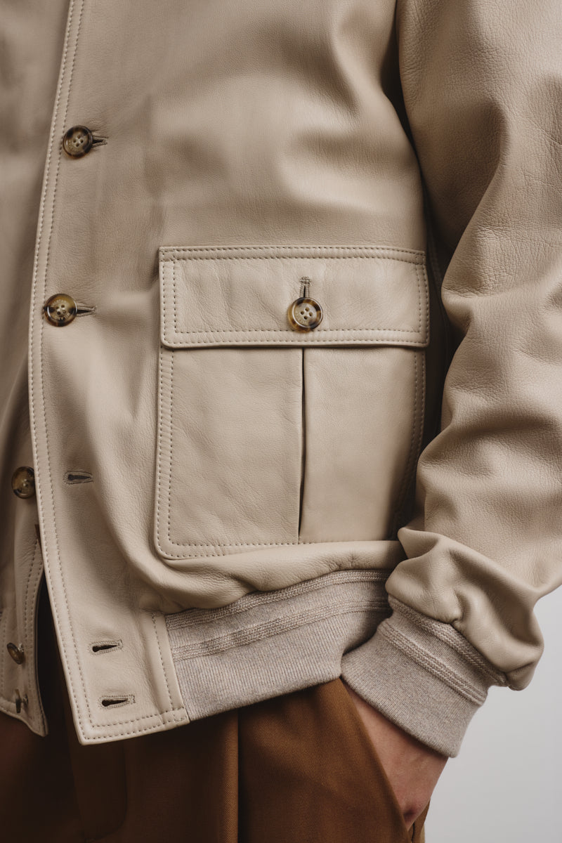 GIUBBOTTO VALSTARINO FODERATO, NAPPA - Avena