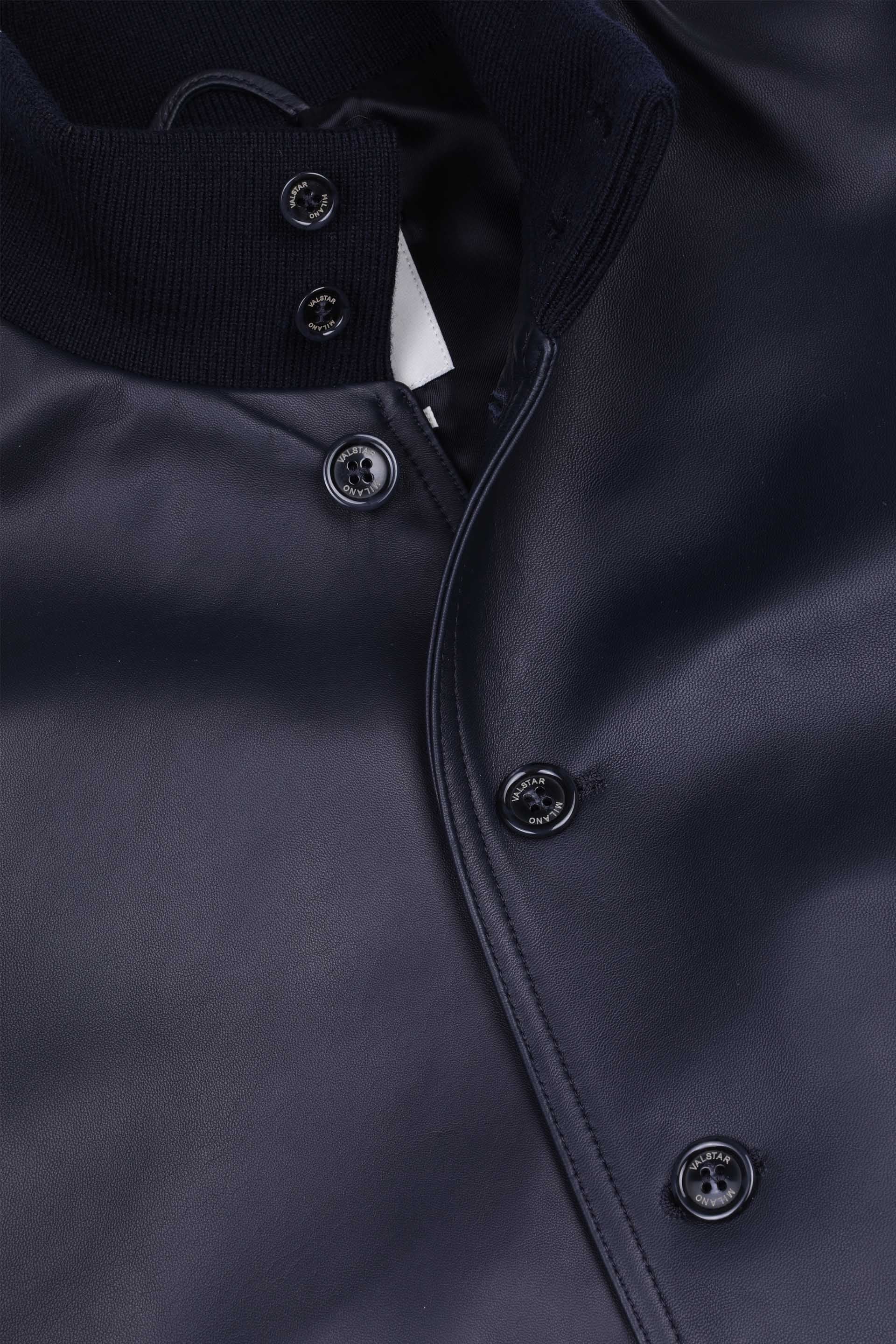 Giubbotto Valstarino in nappa, foderato. Blu - Navy