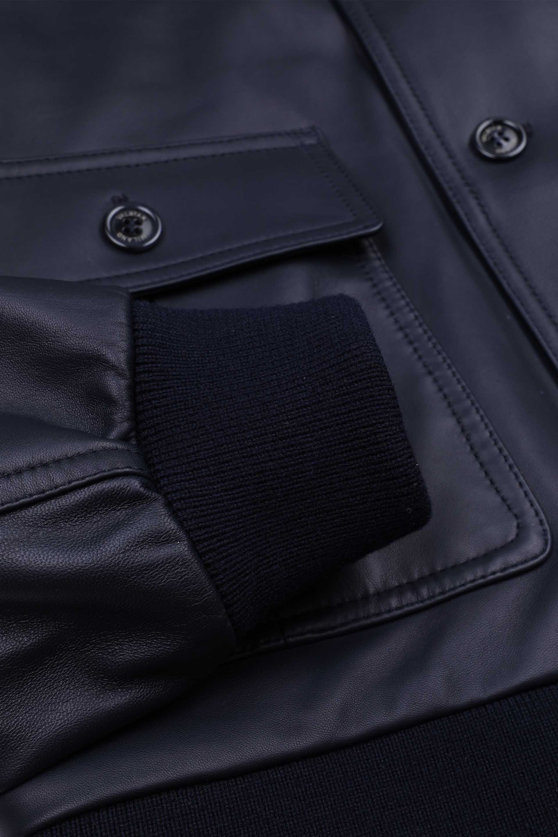 Giubbotto Valstarino in nappa, foderato. Blu - Navy