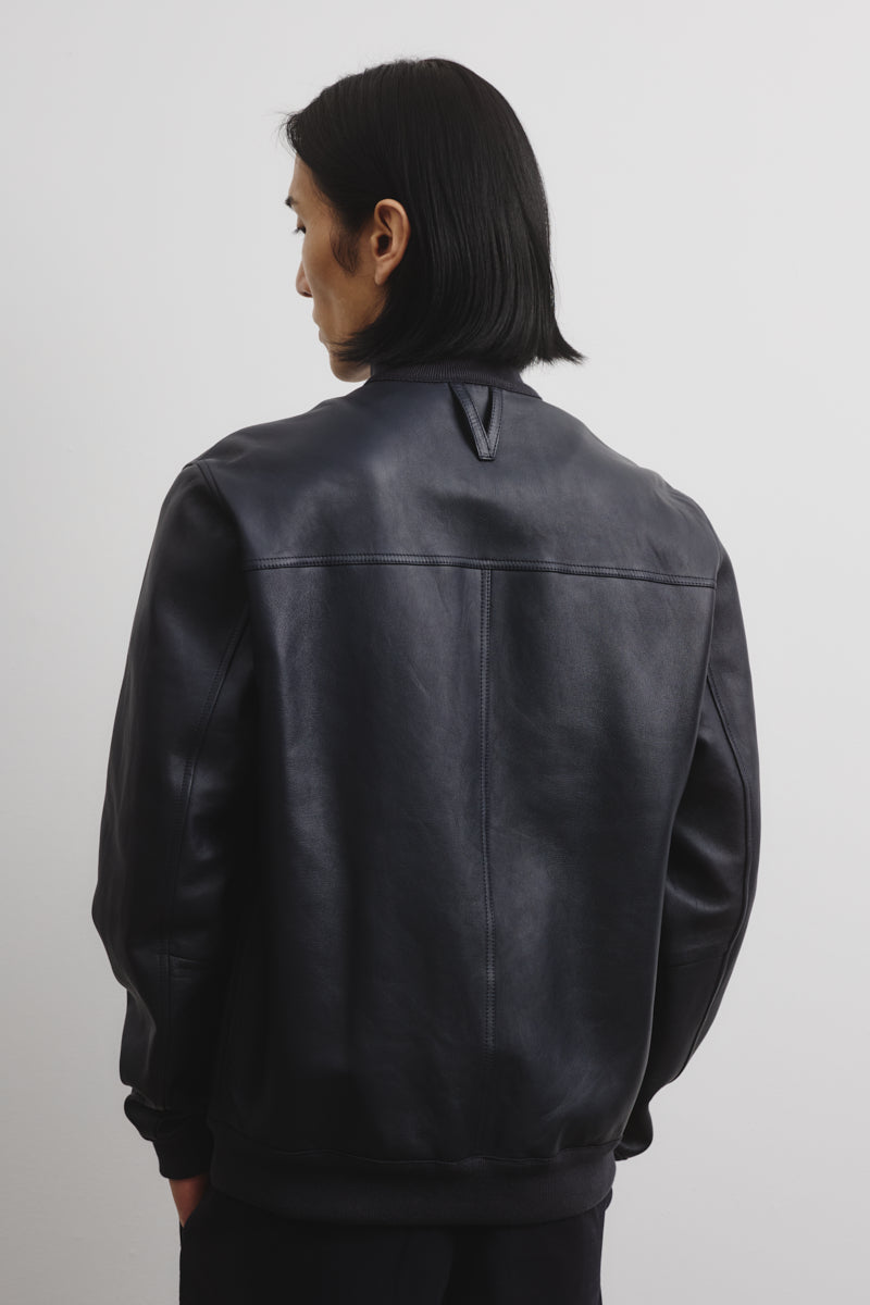 Giubbotto Valstarino sfoderato in nappa - Navy blue