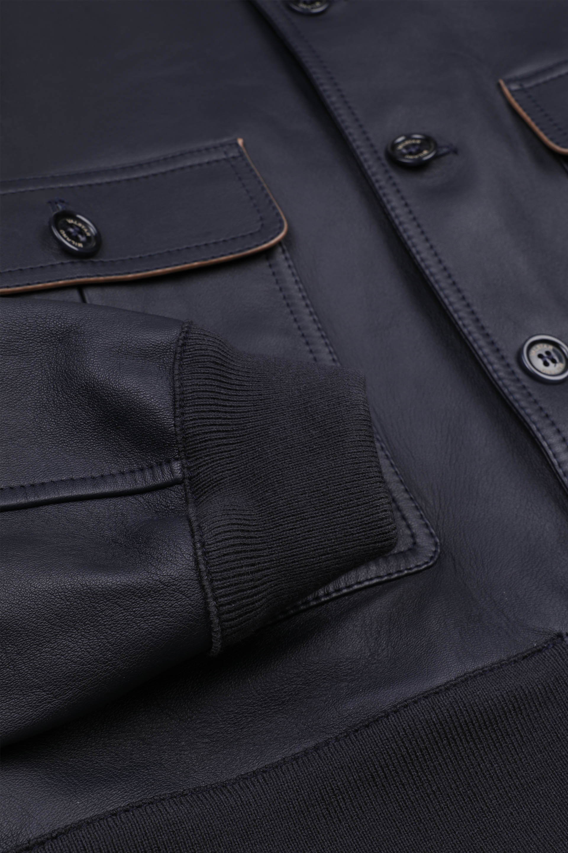 Giubbotto Valstarino sfoderato in nappa - Navy blue