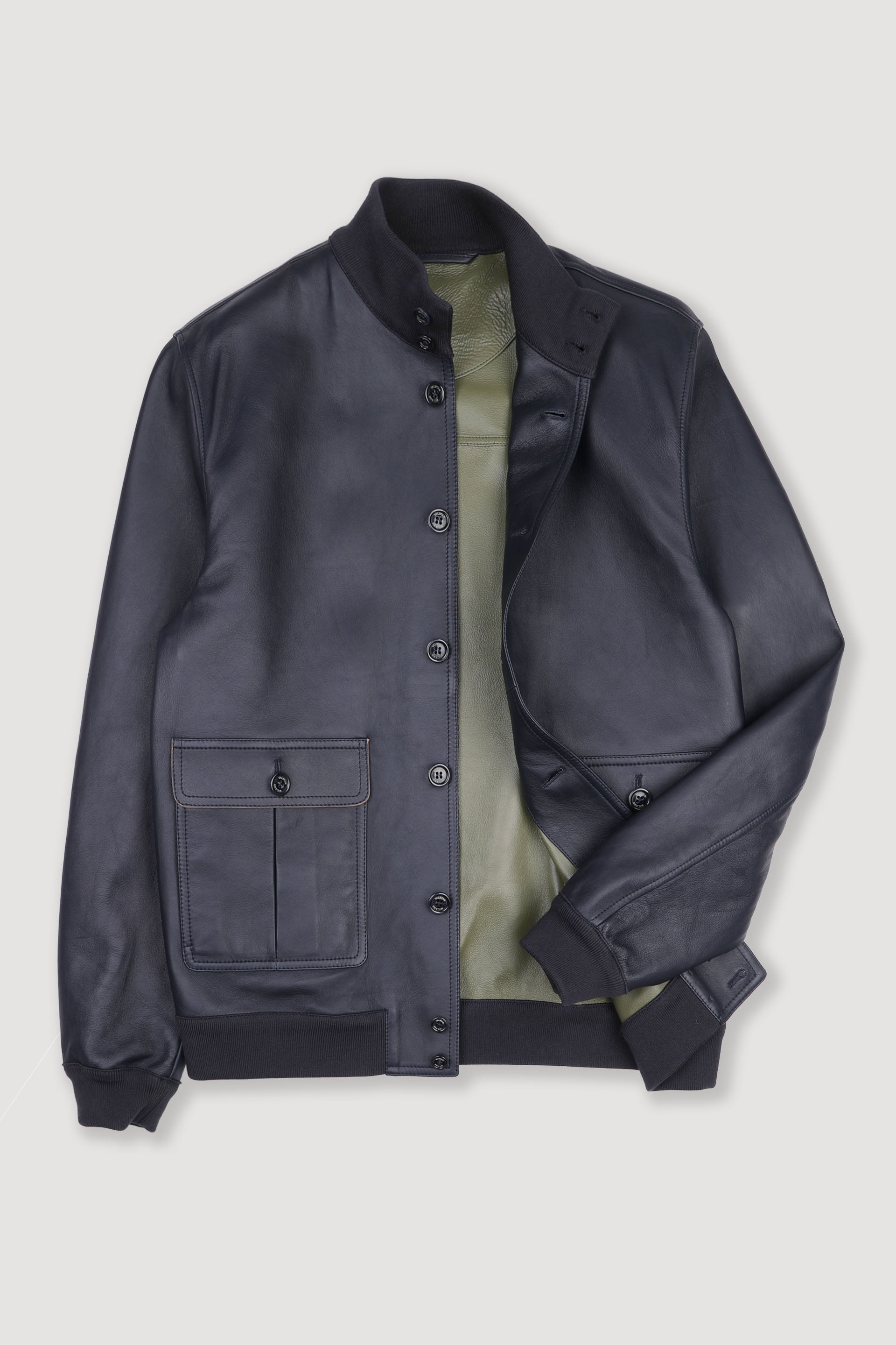 Giubbotto Valstarino sfoderato in nappa - Navy blue