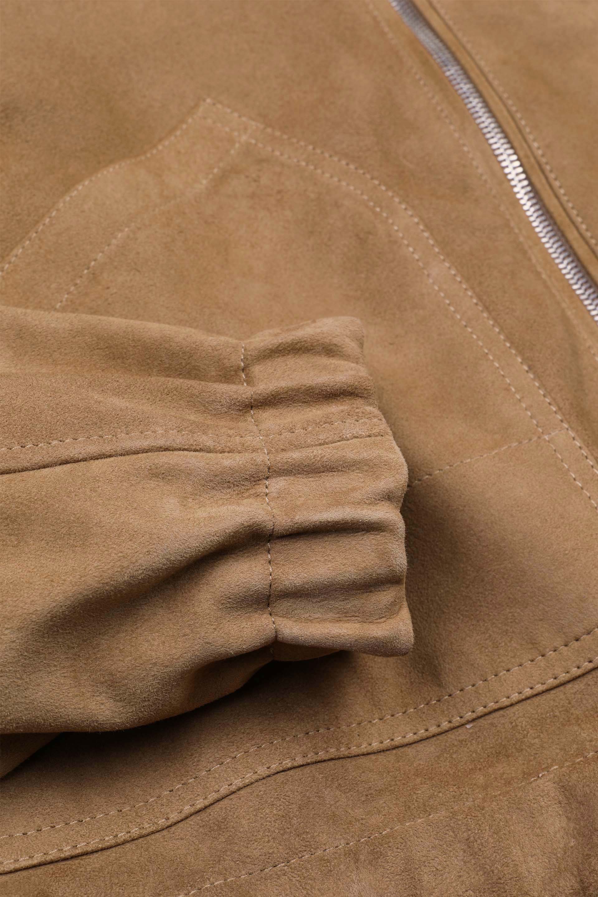 Giubbotto Coyle reversibile con cappuccio in suede e tessuto waterproof. Beige - Arachide/Military