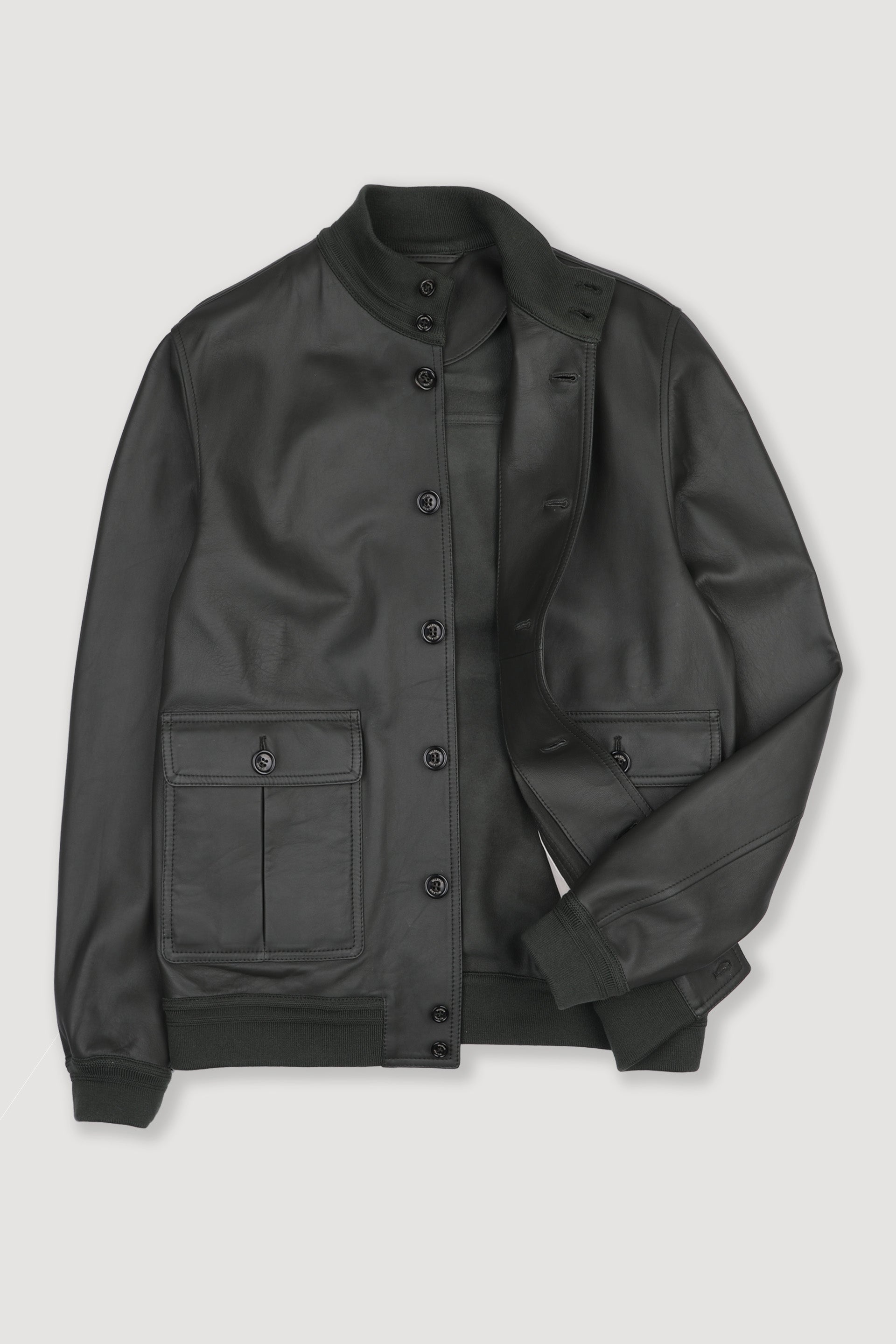 Giubbotto Valstarino in nappa, sfoderato. Verde - Caccia