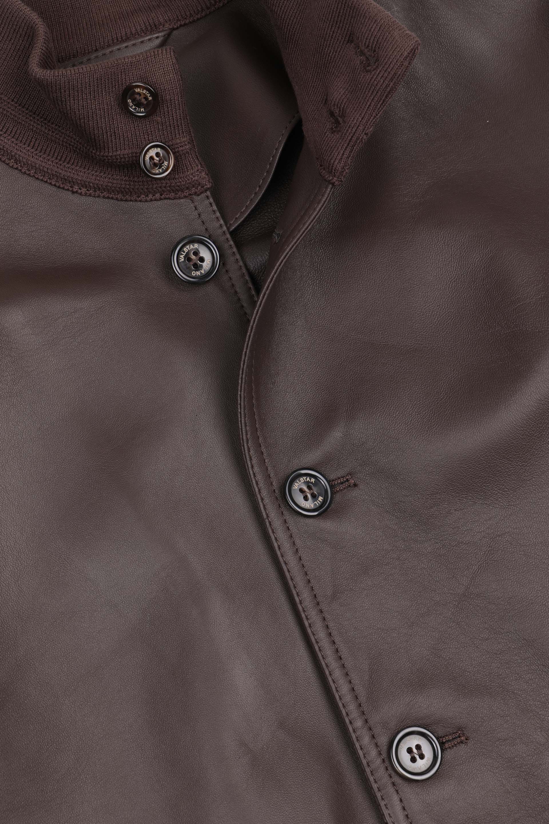 Giubbotto Valstarino in nappa, sfoderato. Marrone - Caffè