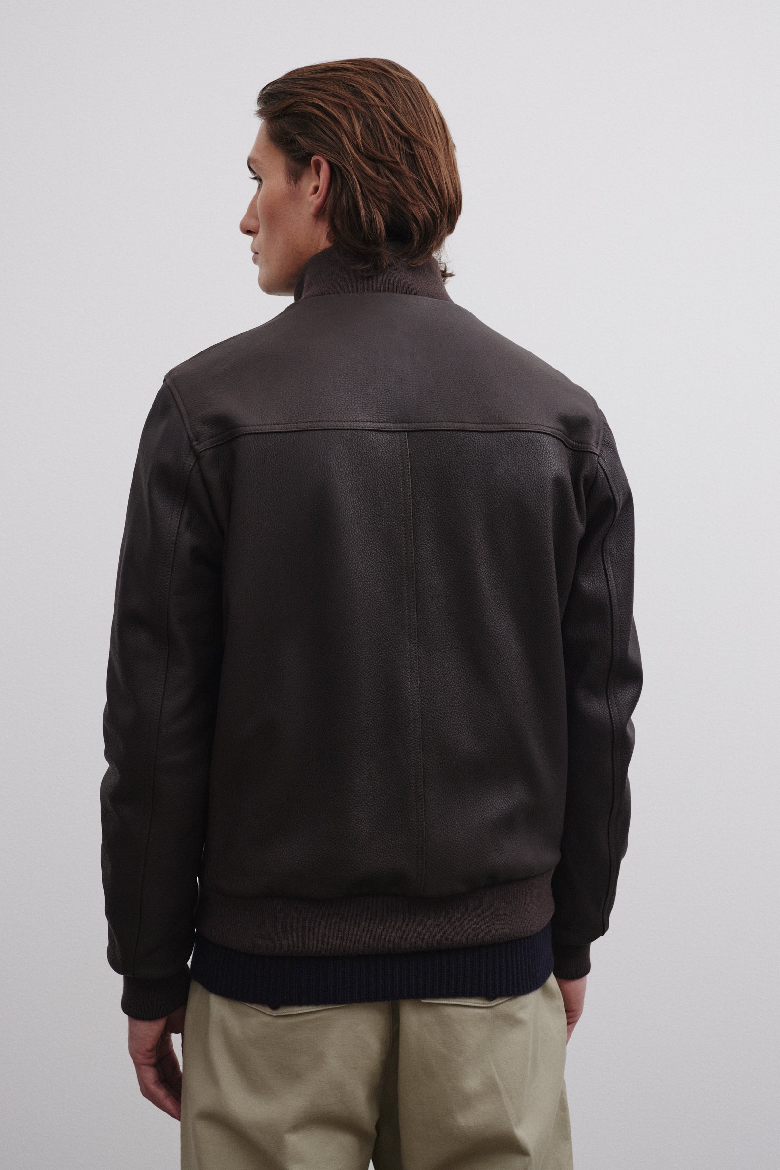 GIUBBOTTO VALSTARINO IMBOTTITO PIUMA, NAPPA STAMPATA - Ebano