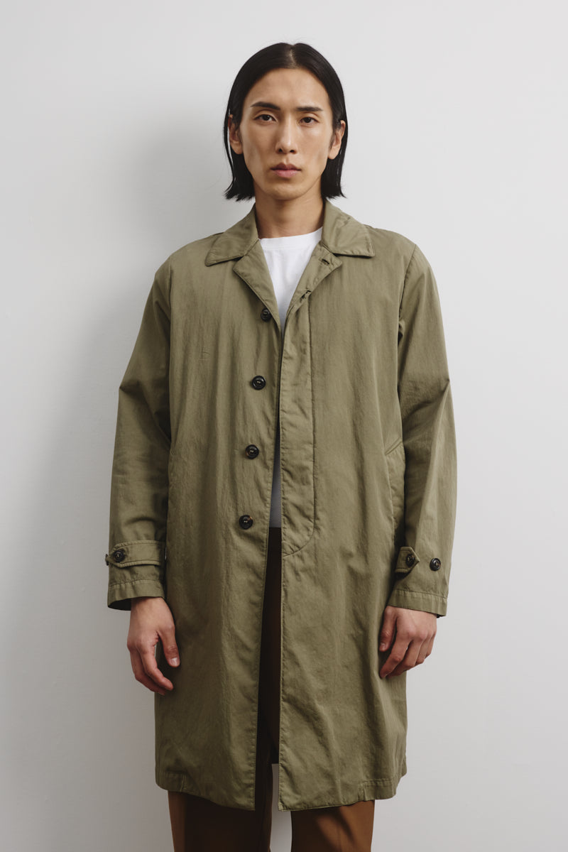 Trench Torino in cotone misto nylon, sfoderato. Verde - Soldier