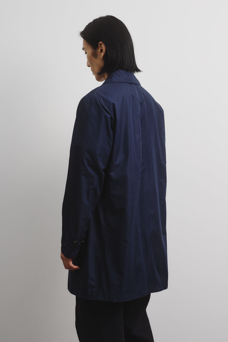 TRENCH MILANO TASCABILE, FODERATO, TESSUTO OPACO WR ULTRALEGGERO - Navy blue