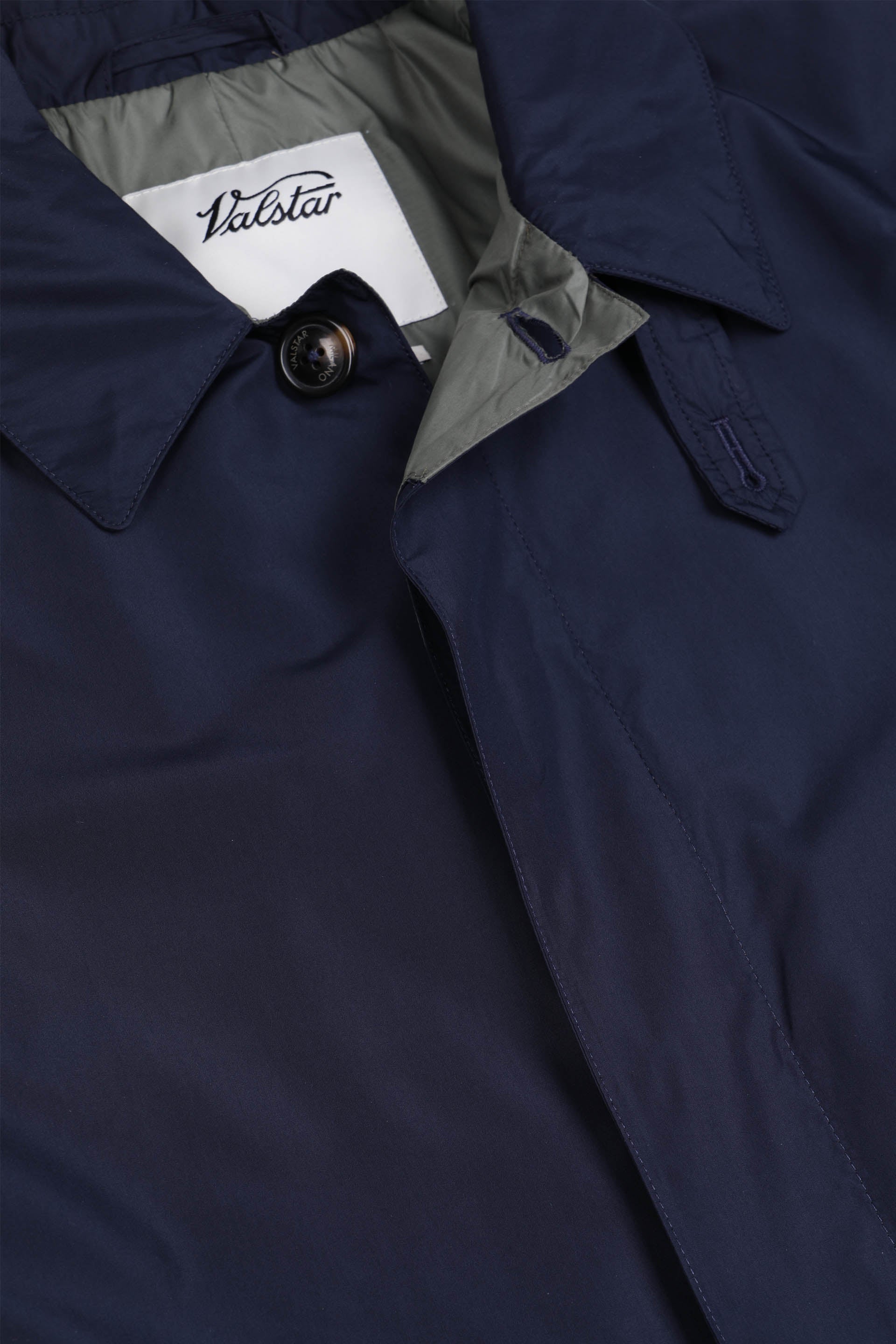 TRENCH MILANO TASCABILE, FODERATO, TESSUTO OPACO WR ULTRALEGGERO - Navy blue