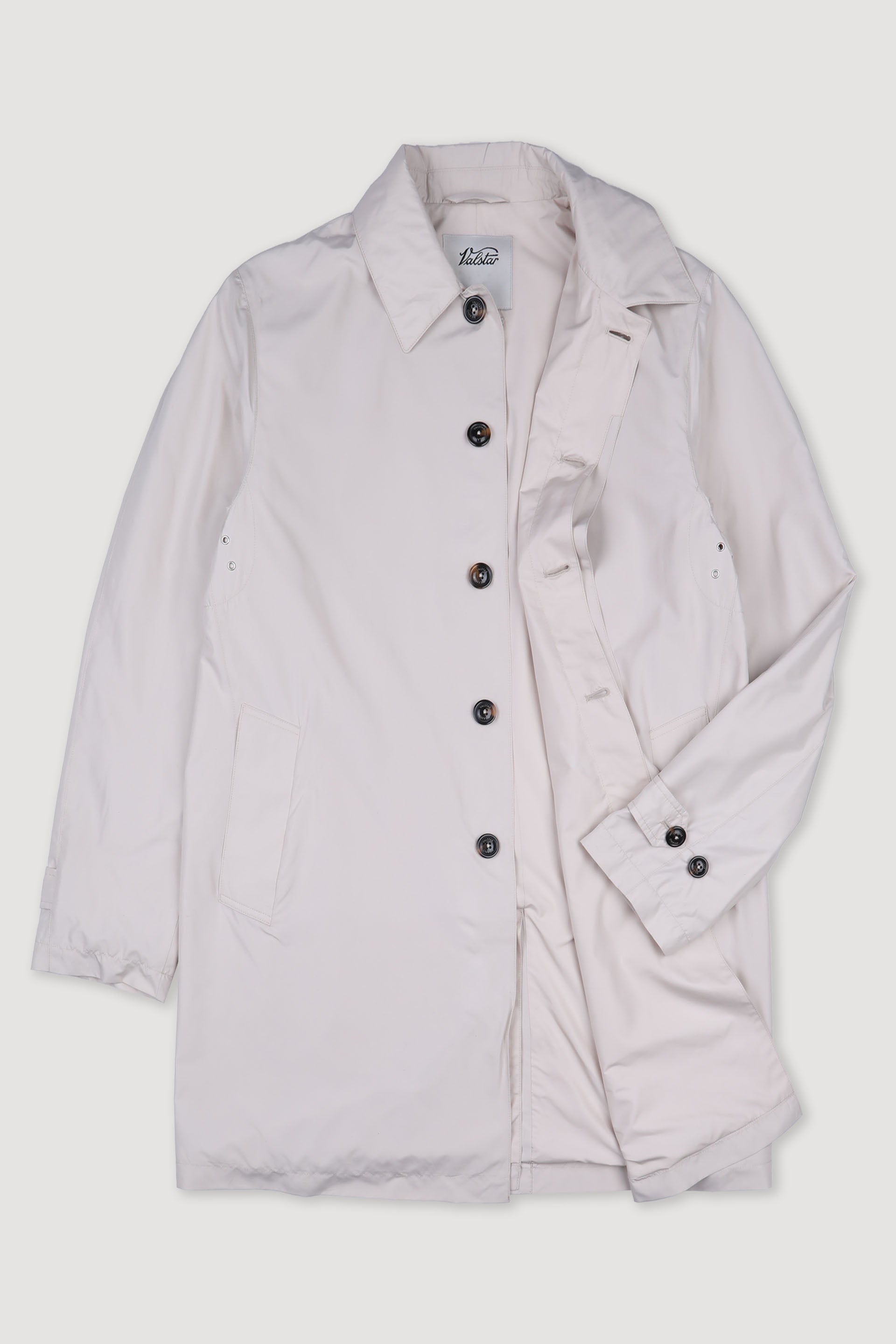 TRENCH MILANO TASCABILE, FODERATO, TESSUTO OPACO WR ULTRALEGGERO - Latte