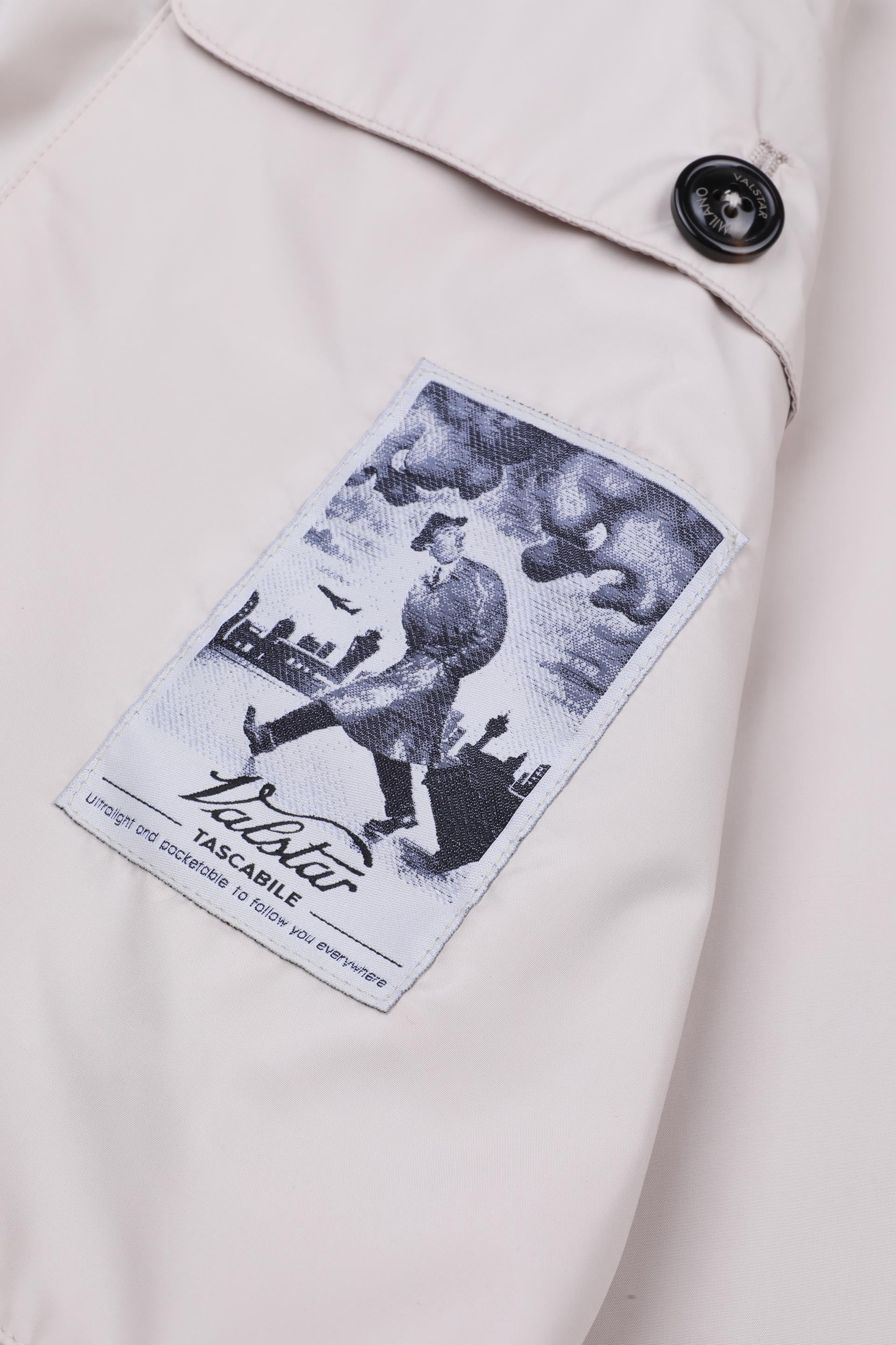 TRENCH MILANO TASCABILE, FODERATO, TESSUTO OPACO WR ULTRALEGGERO - Latte