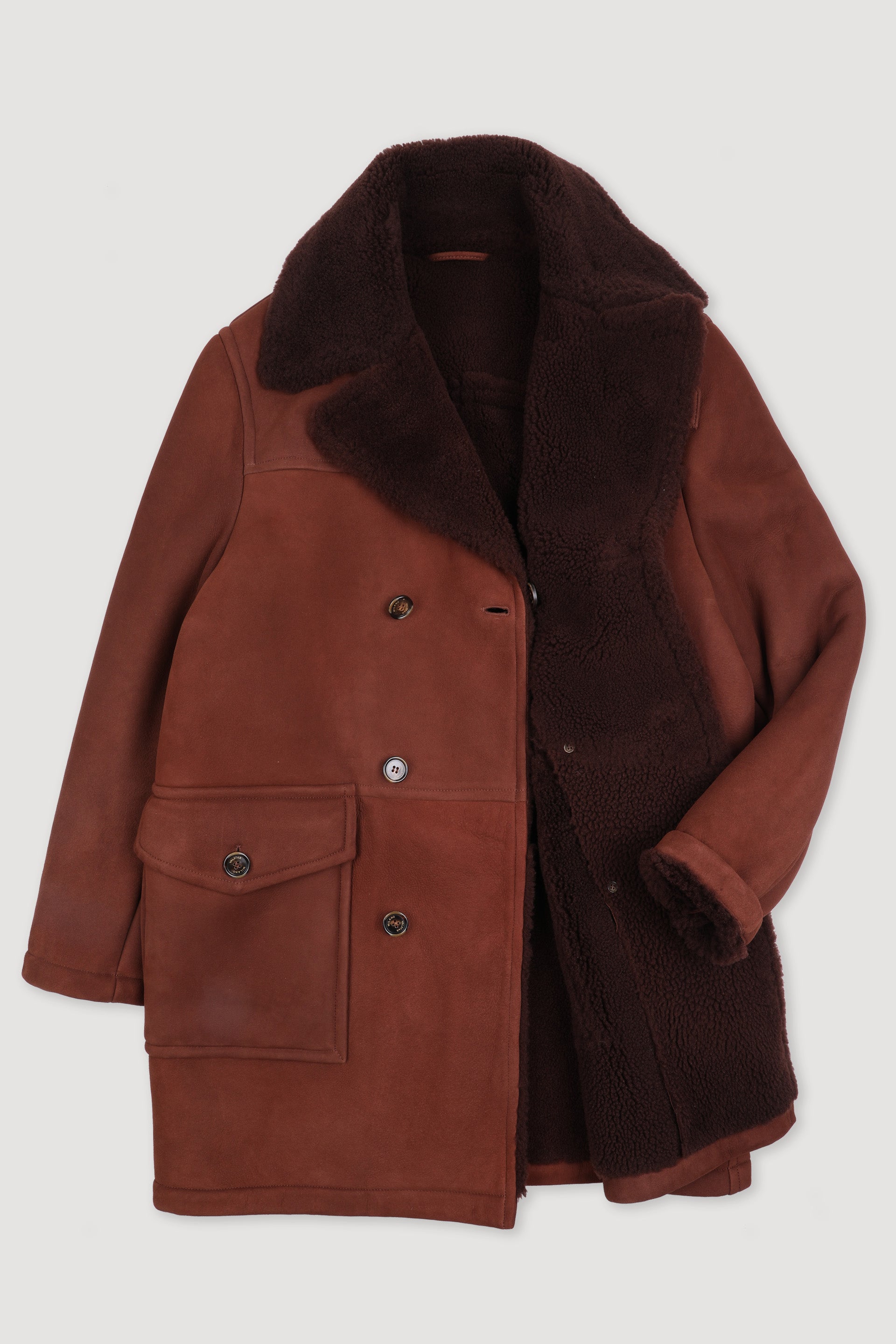 CAPPOTTO IN MONTONE - Burnt red/brown