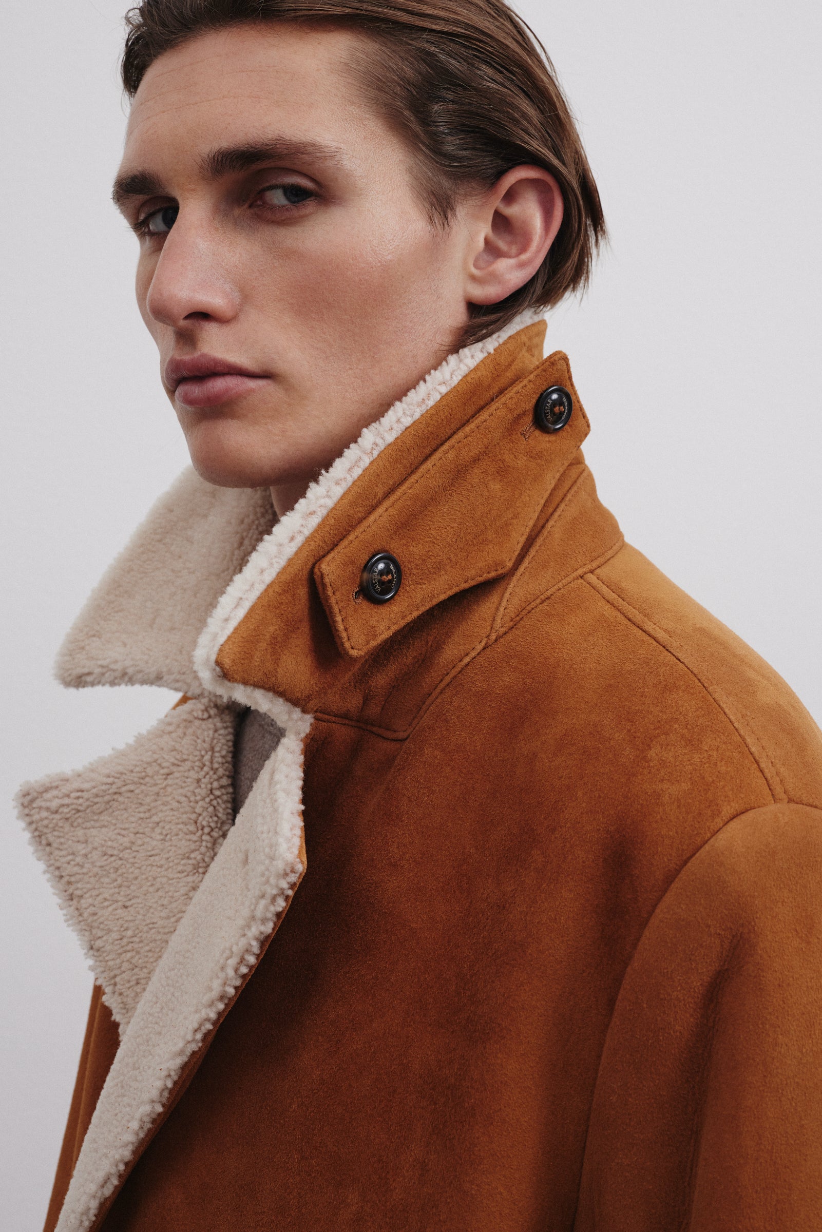 CAPPOTTO CHARLES IN MONTONE - Sandal/naturale