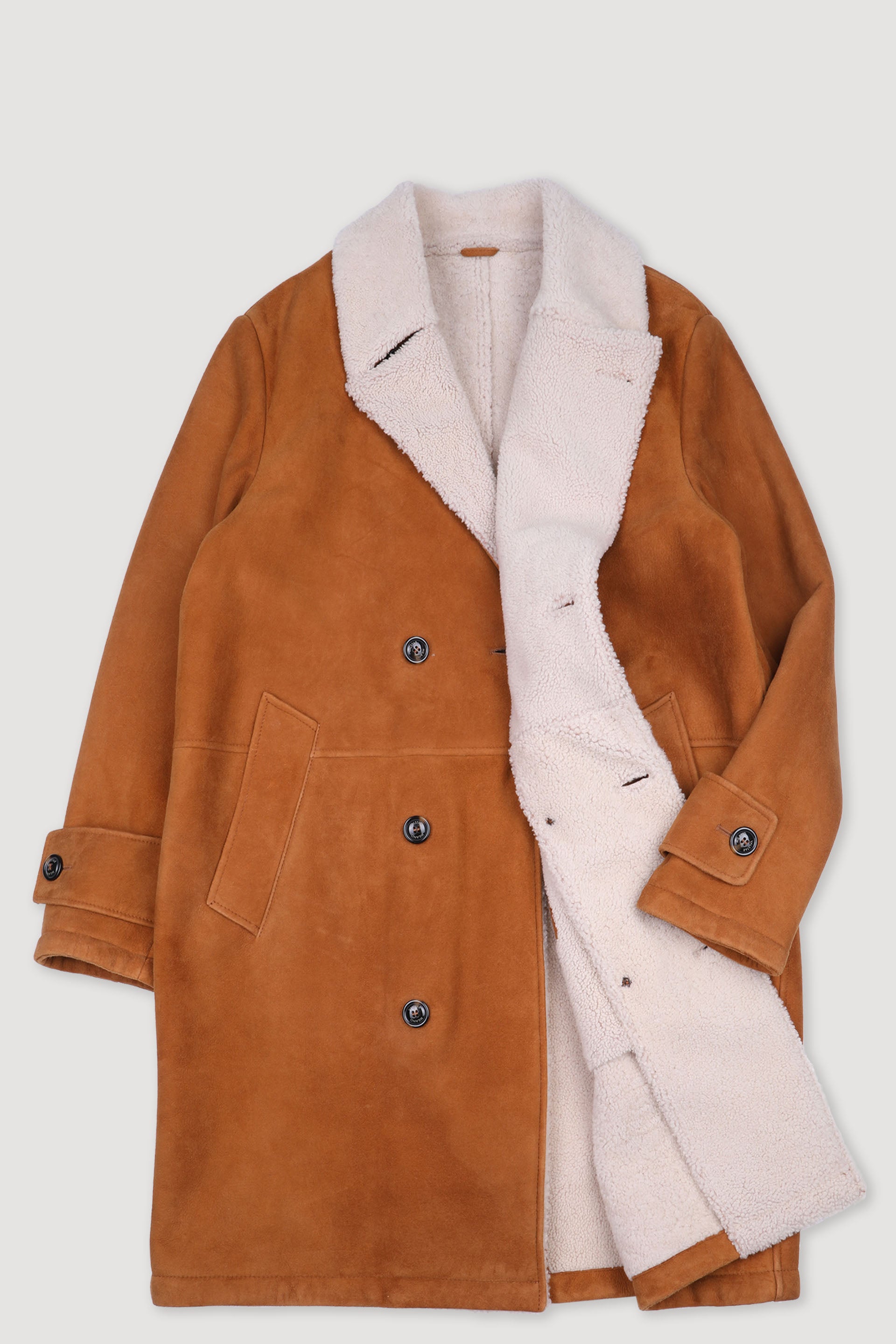 CAPPOTTO CHARLES IN MONTONE - Sandal/naturale