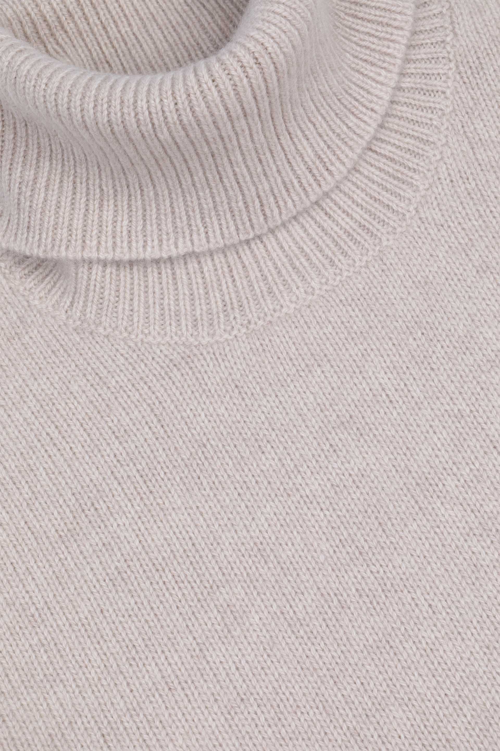 Maglia dolcevita in cashmere. Beige - Dust