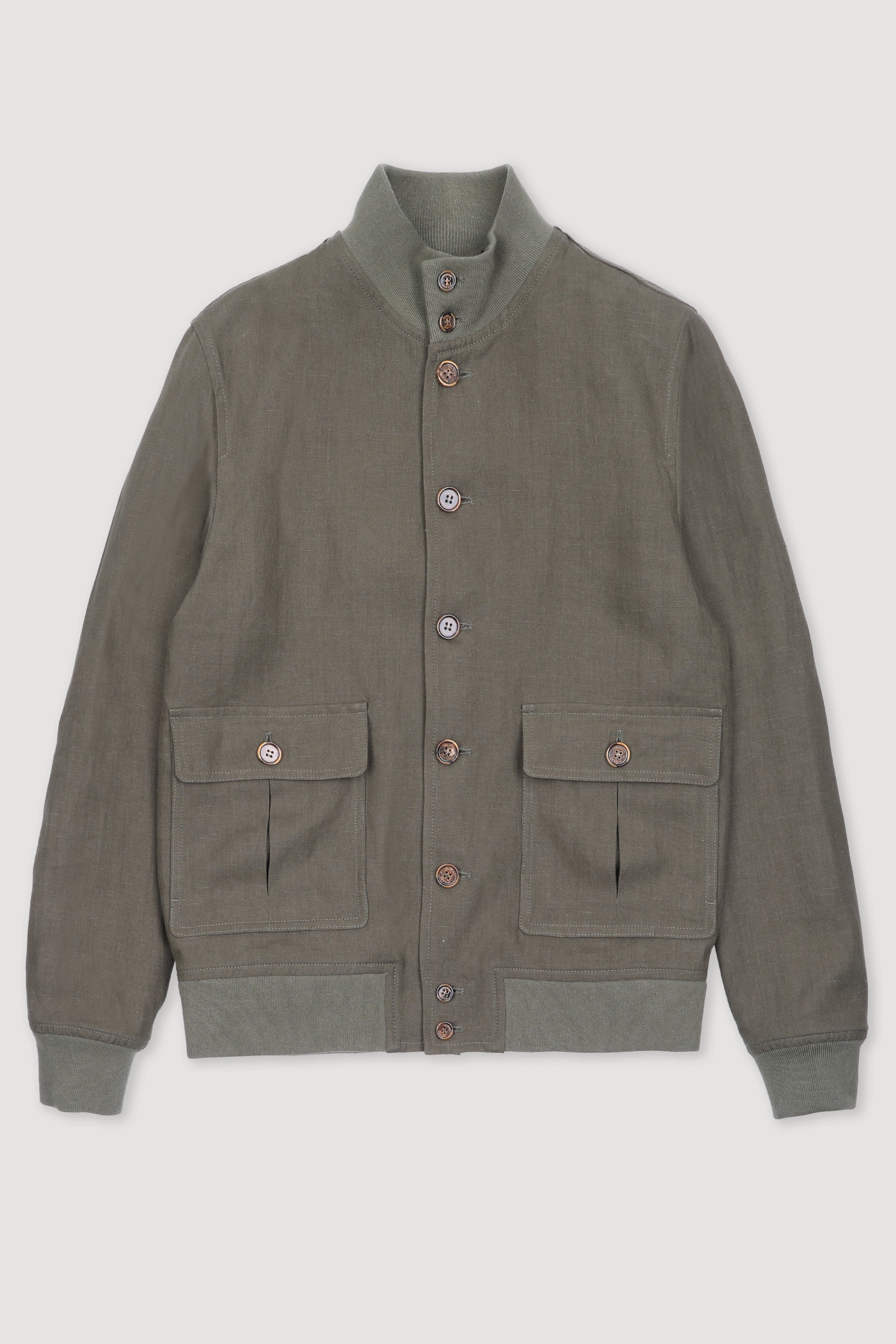 GIUBBOTTO VALSTARINO, SFODERATO, LINO - Military green