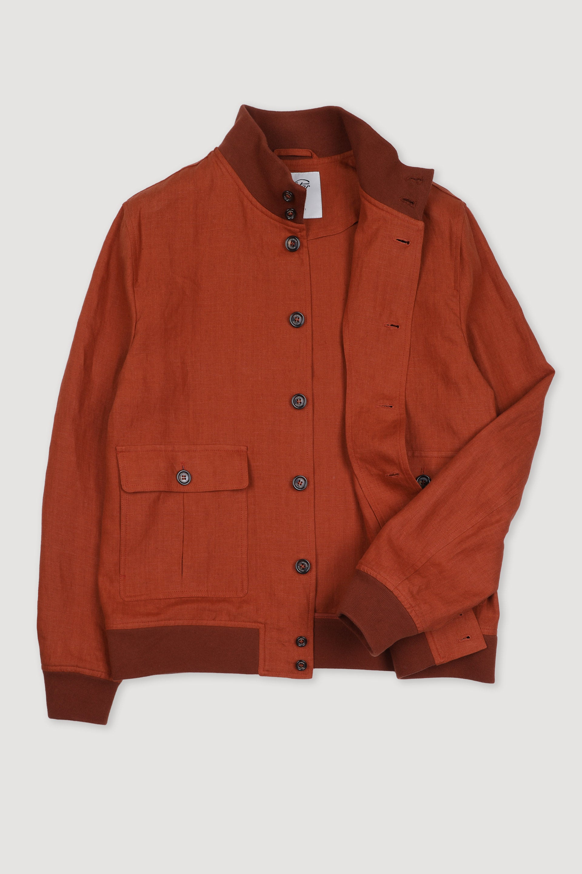 ジャケット・アウター 80s Made in Italy Valstarino Jacket Unlined Valstarino jacket in linen. Orange - Carota