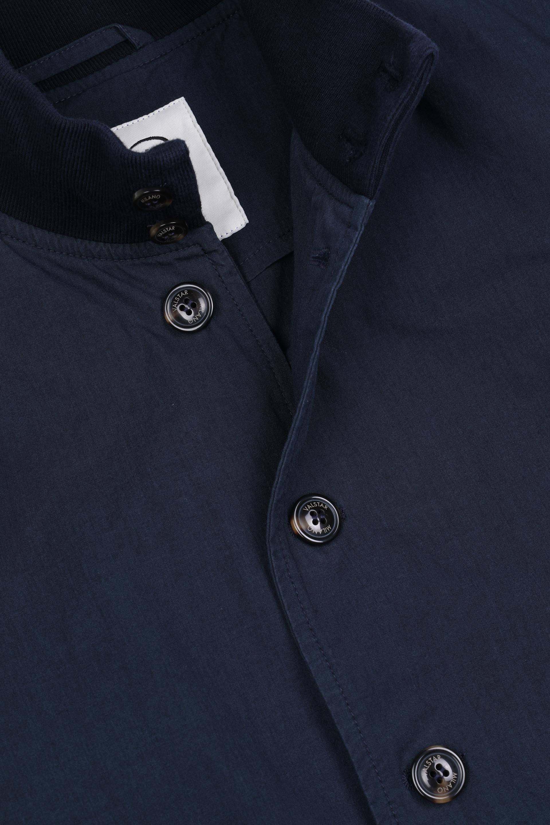 GIUBBOTTO VALSTARINO, SFODERATO, TESSUTO GIAPPONESE  COTONE/NYLON WR, FINISSAGGIO VINTAGE - Navy blue