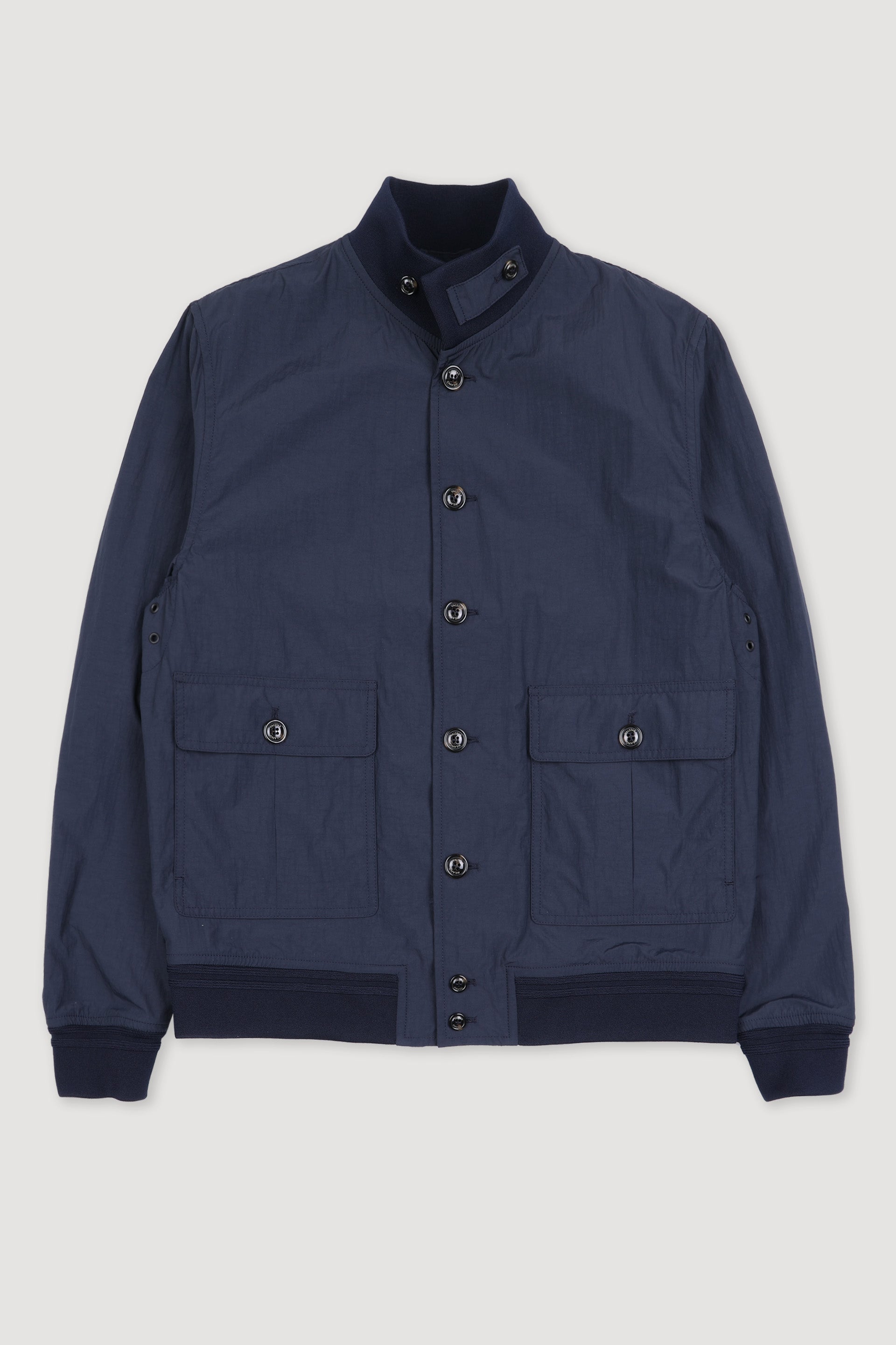 GIUBBOTTO VALSTARINO, SFODERATO, TESSUTO NYLON/COTONE WR - Navy blue