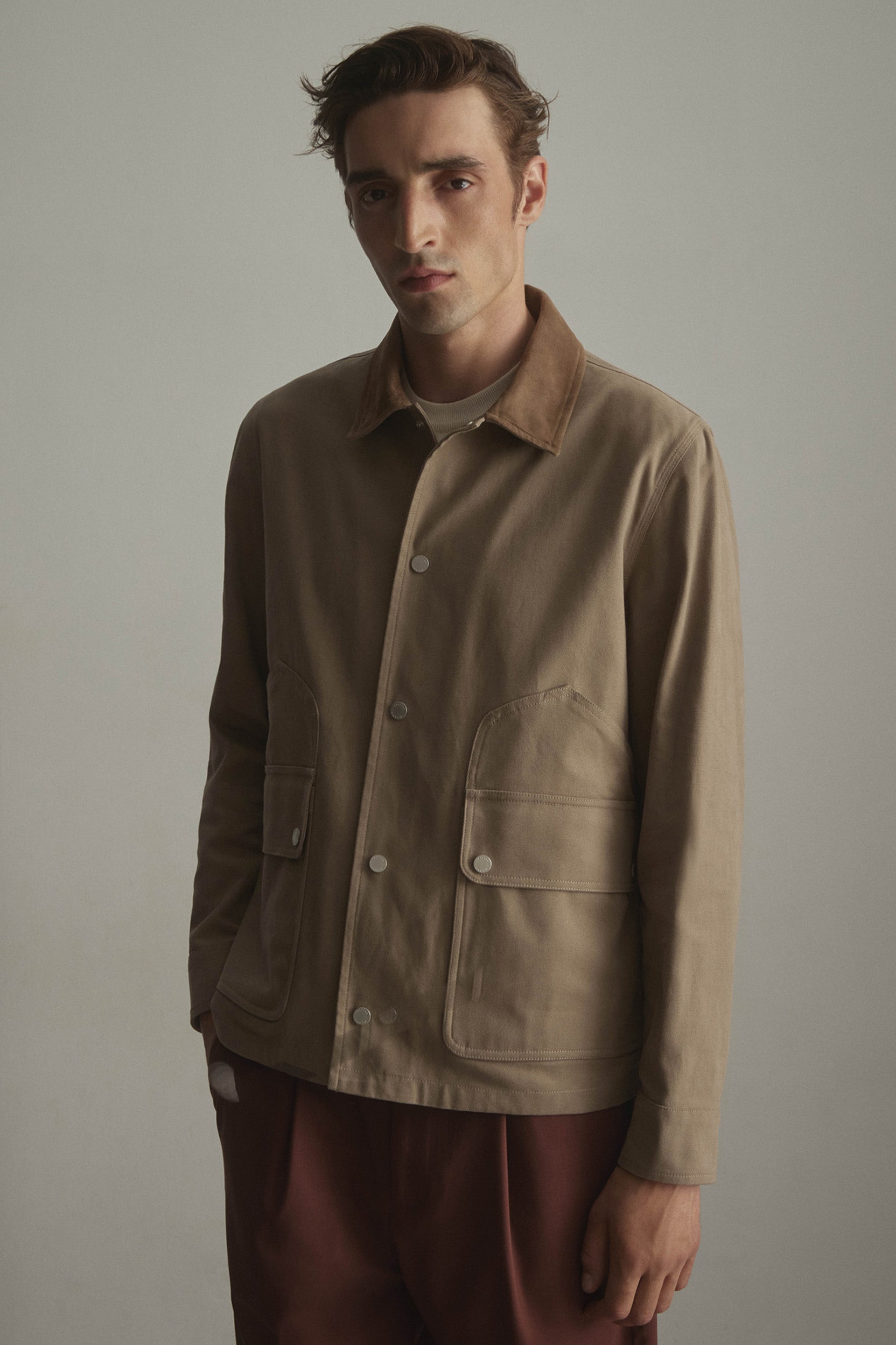 PETER WORK JACKET, SFODERATA, CANVAS DI COTONE - Coloniale
