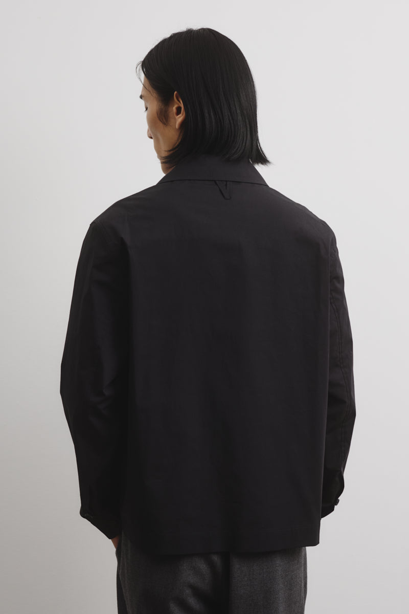 Giubbotto Jamie con zip in popeline di cotone, sfoderato. nero - Black