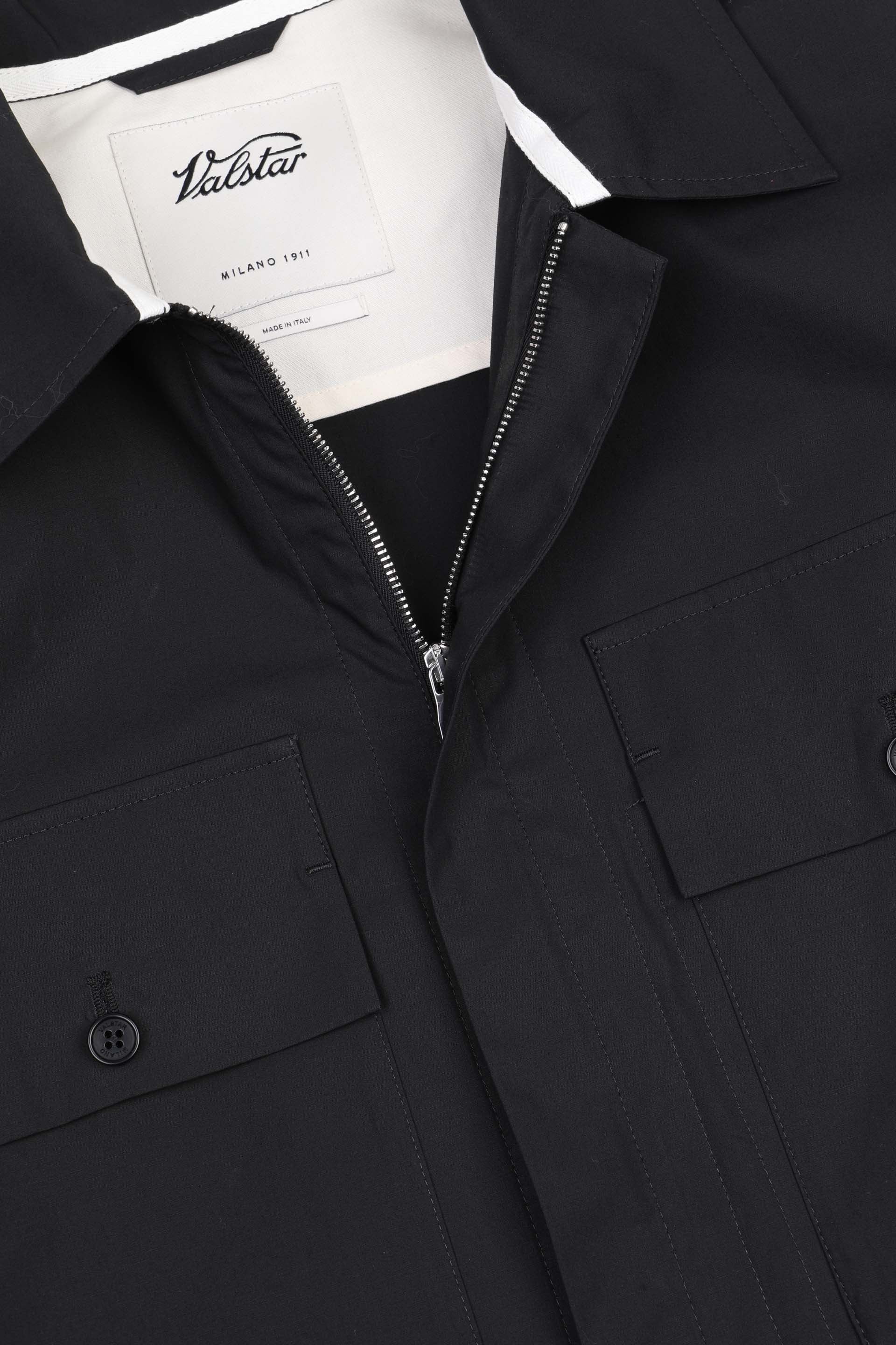 Giubbotto Jamie con zip in popeline di cotone, sfoderato. nero - Black