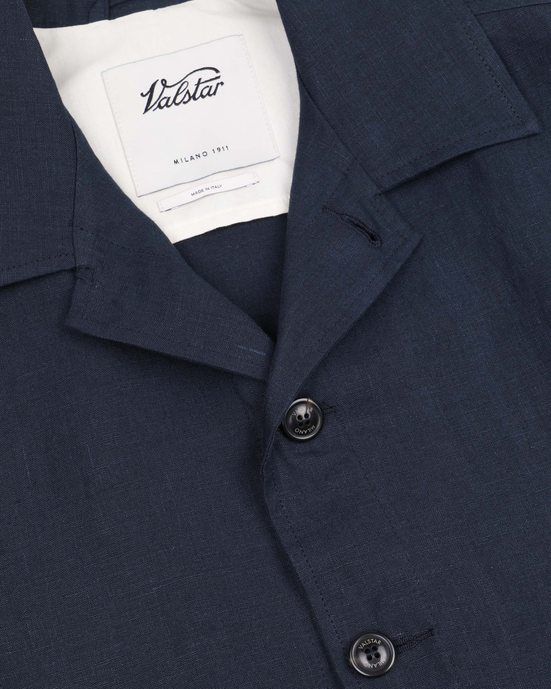 Coach jacket Mickie in lino, sfoderata - Blu notte