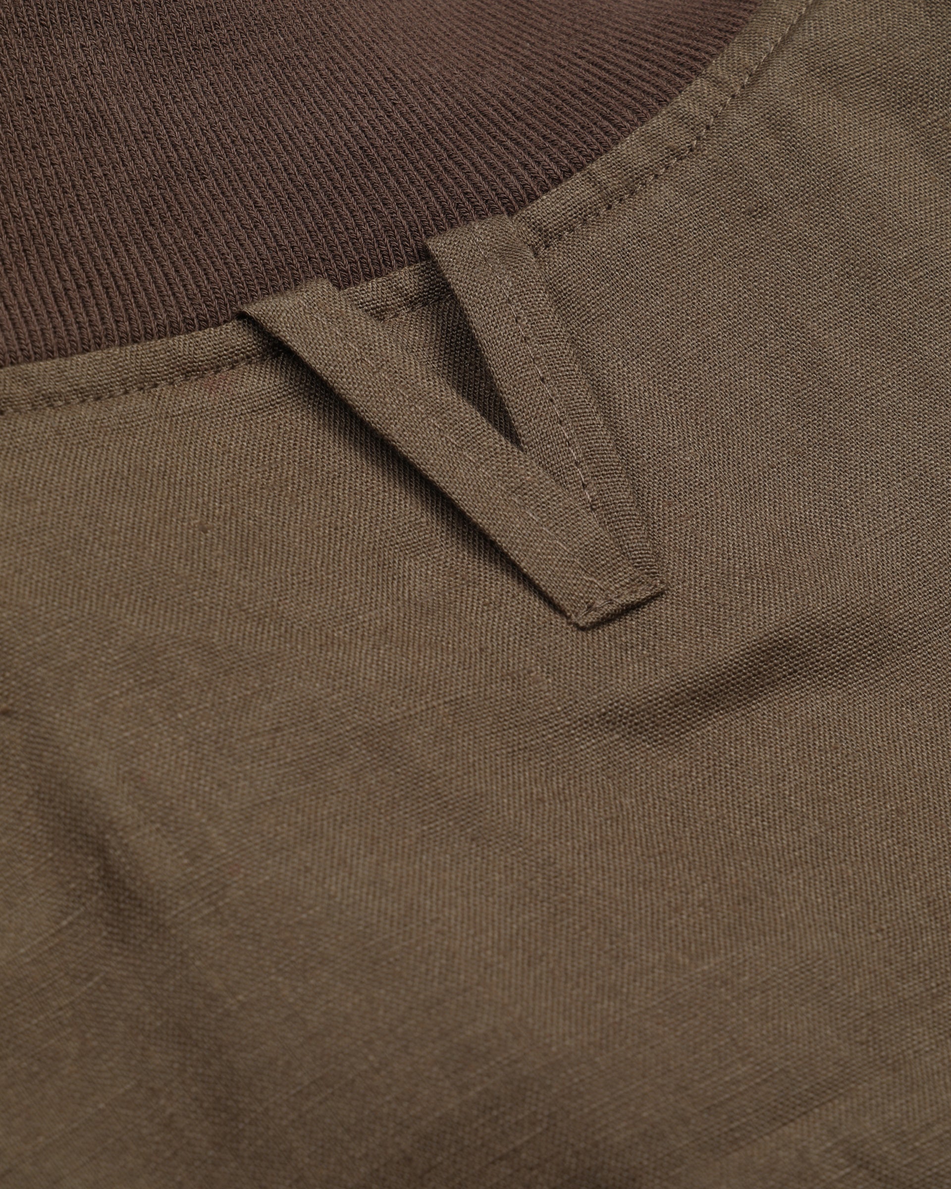 Giubbotto Valstarino in lino, sfoderato. Marrone - Caramello