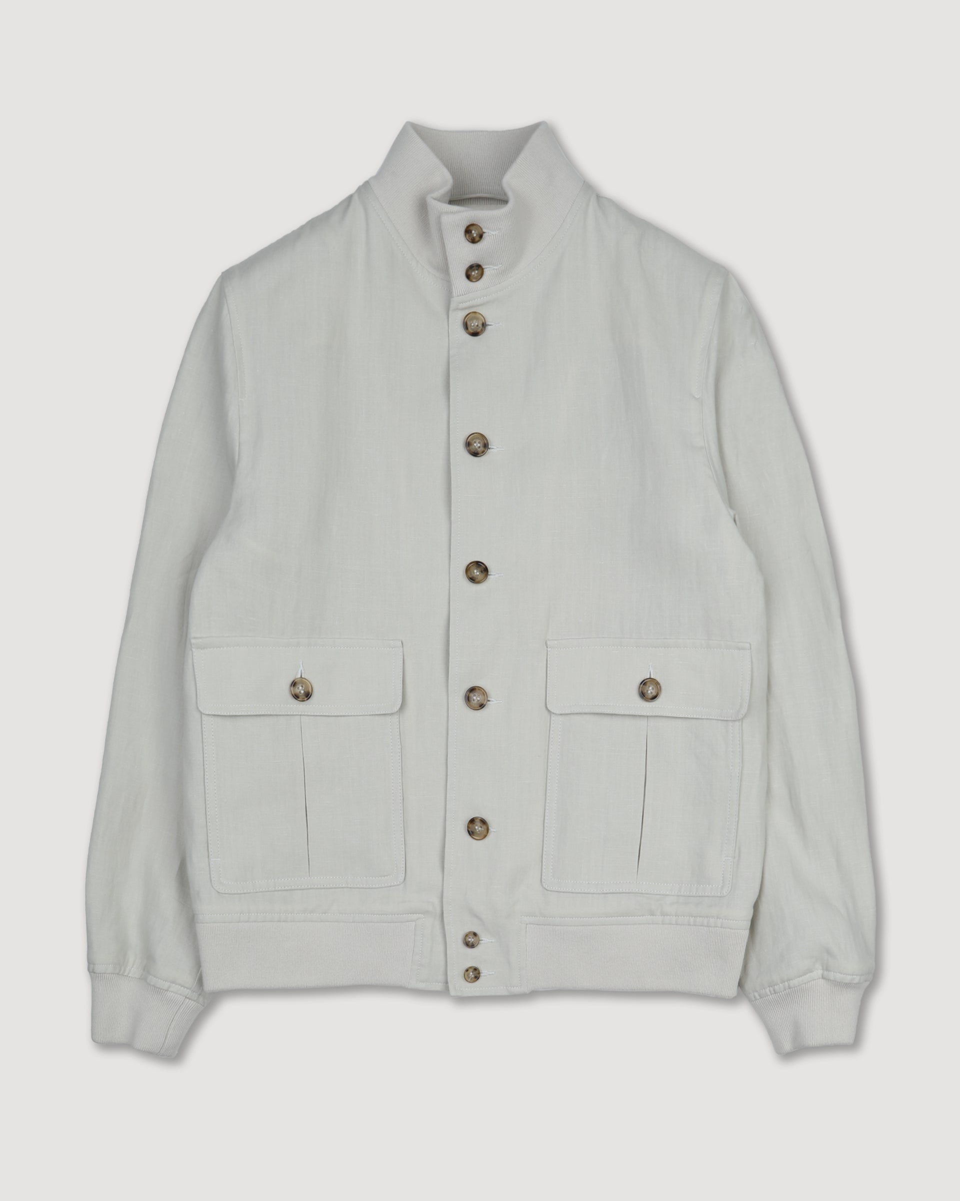 Giubbotto Valstarino in lino, sfoderato. Beige - Ecrù