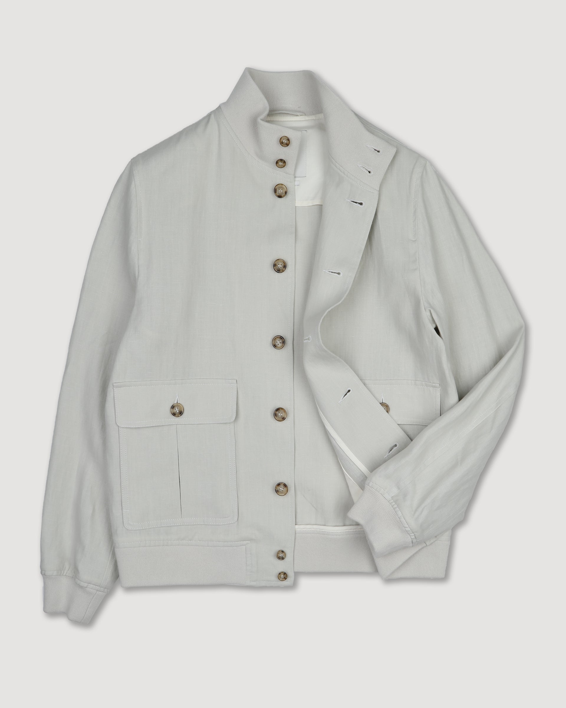 Giubbotto Valstarino in lino, sfoderato. Beige - Ecrù